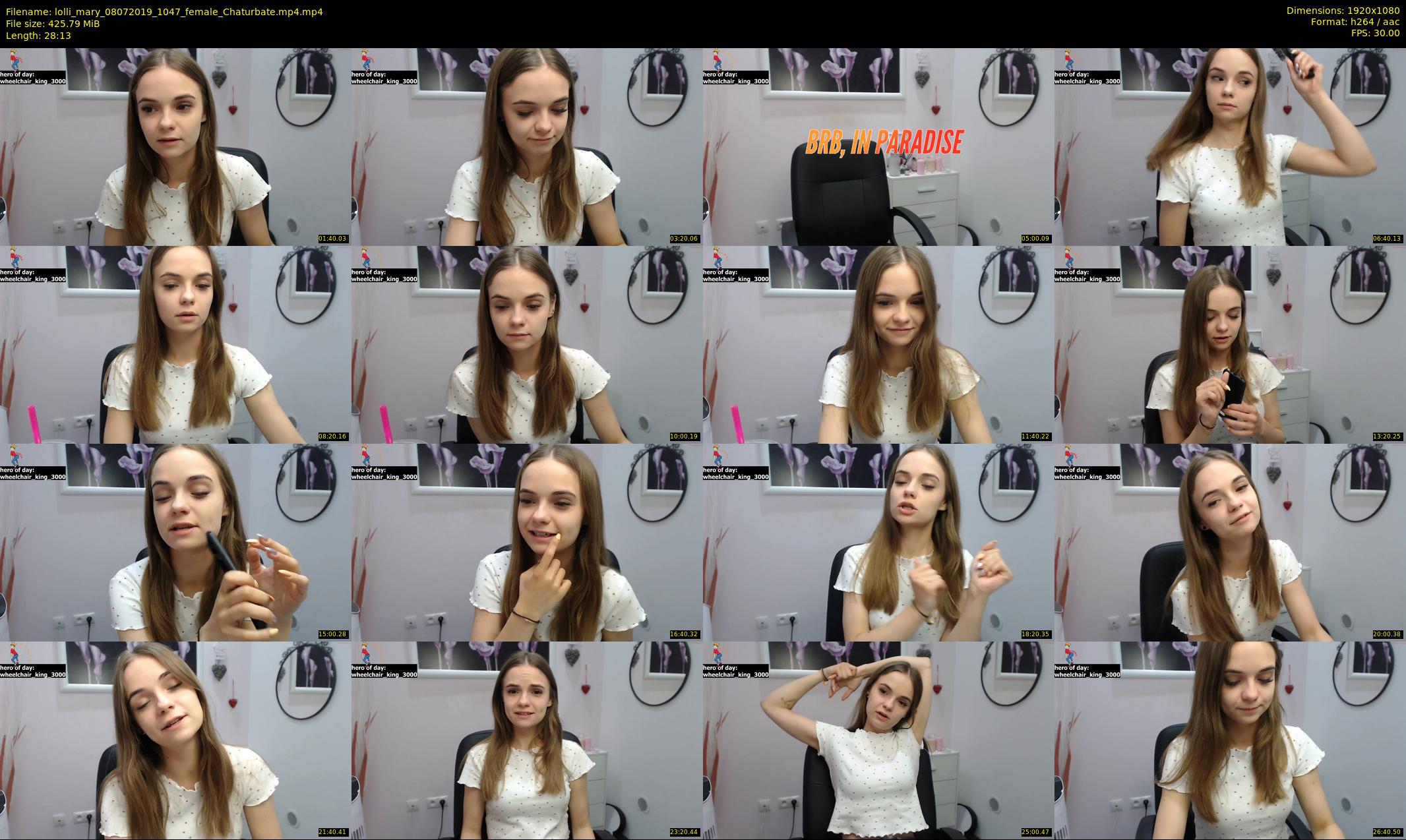 lolli_mary — 29 minute Chaturbate female cam show recording, 1080p, Jul 8, 2019