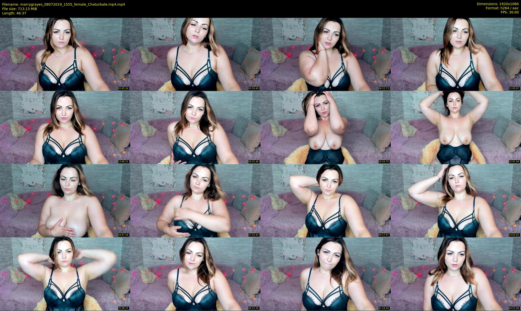 marrygrayes — 47 minute Chaturbate female cam show recording, 1080p, Jul 8, 2019