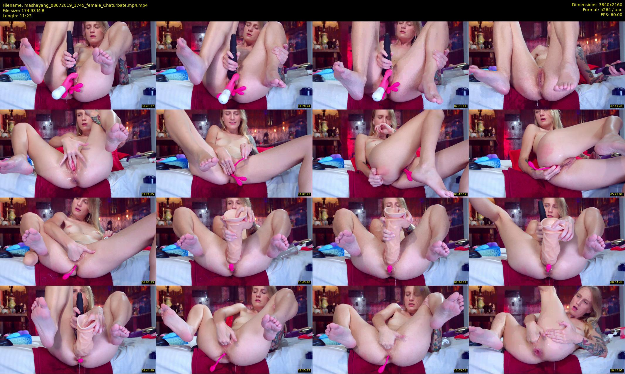 mashayang — 12 minute Chaturbate female cam show recording, 4K, Jul 8, 2019