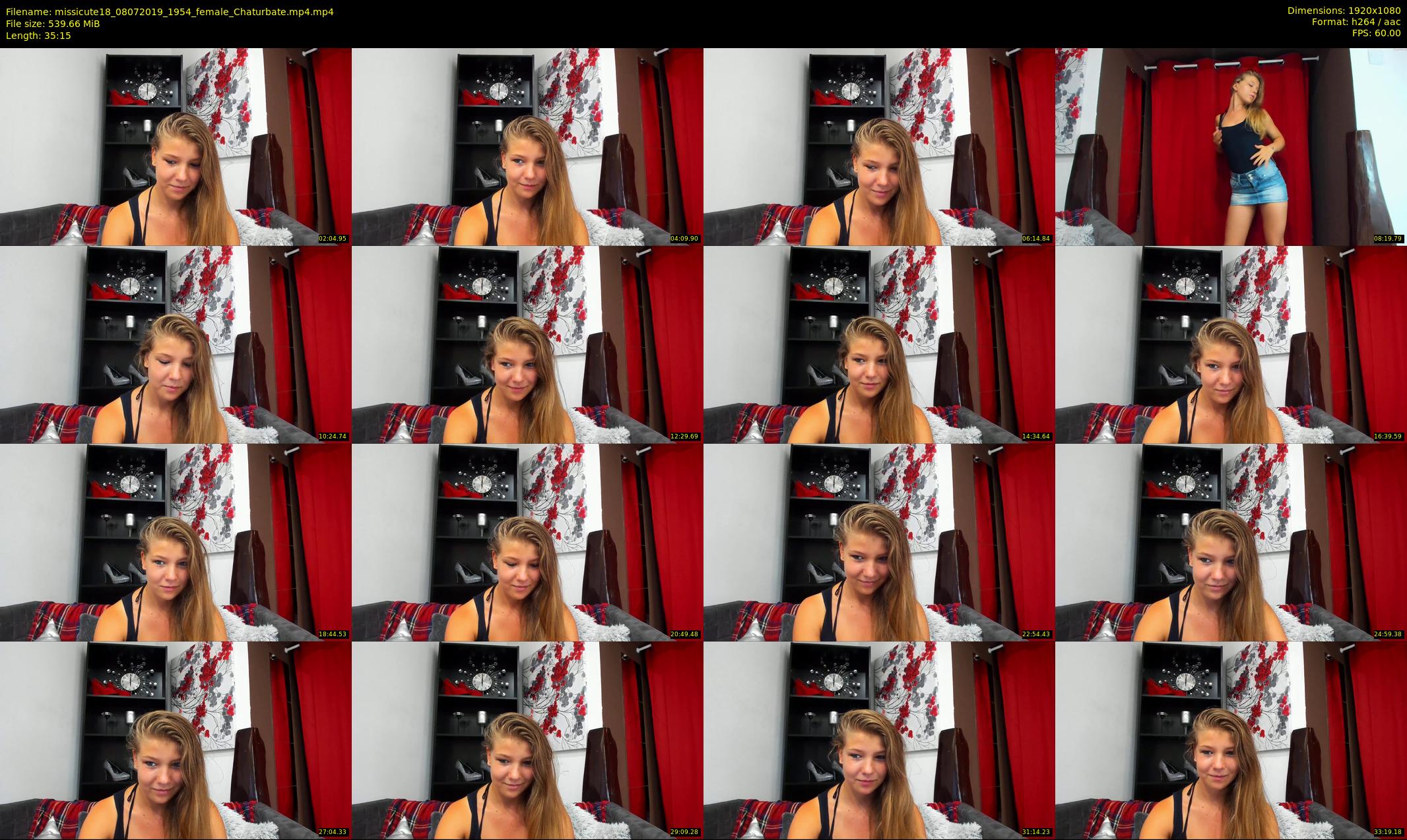 missicute18 — 36 minute Chaturbate female cam show recording, 1080p, Jul 8, 2019