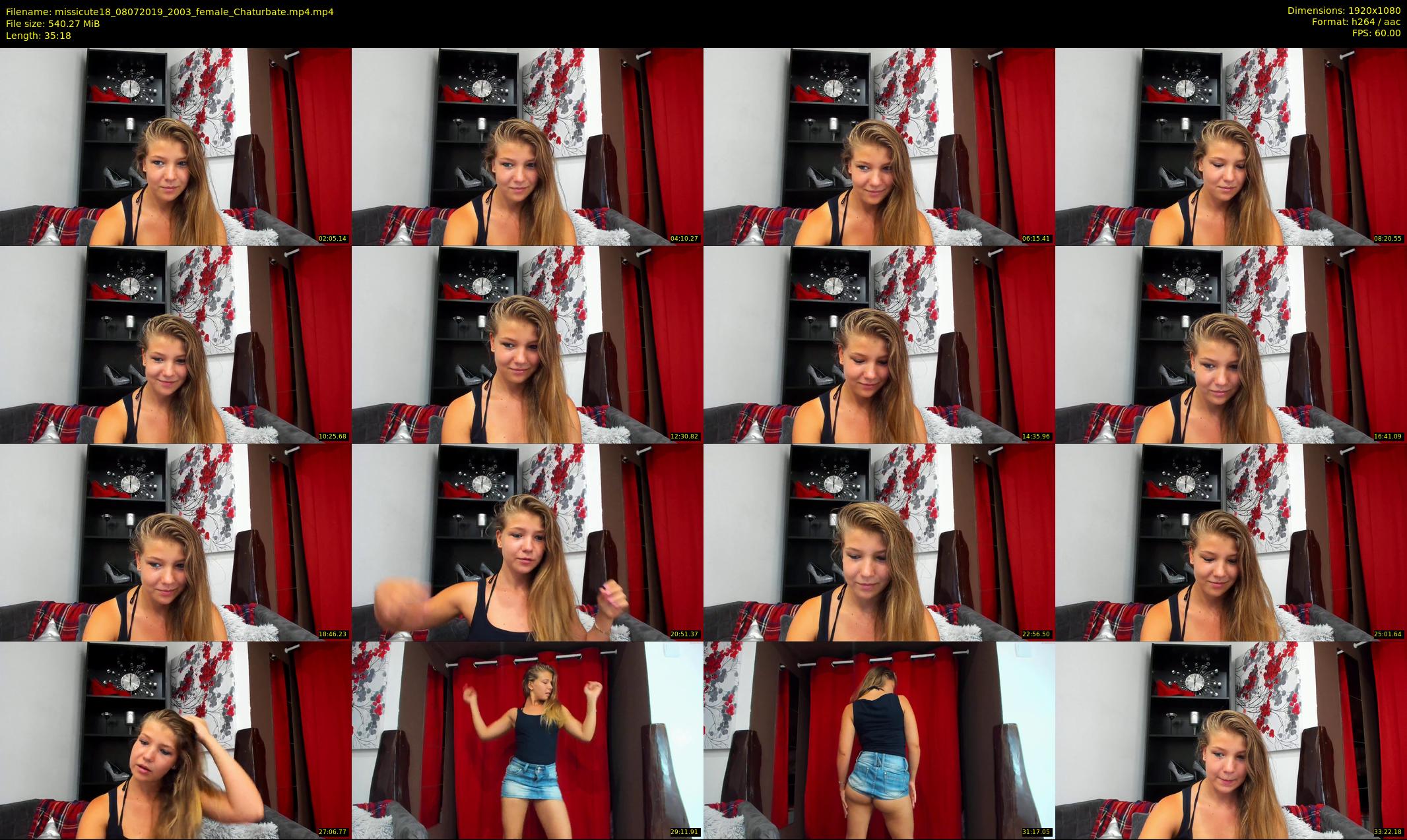 missicute18 — 36 minute Chaturbate female cam show recording, 1080p, Jul 8, 2019