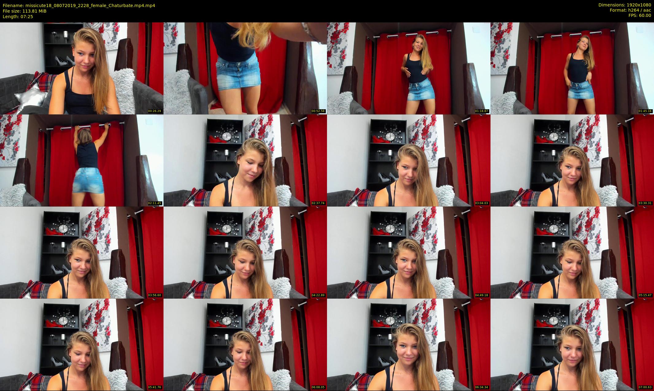 missicute18 — 8 minute Chaturbate female cam show recording, 1080p, Jul 8, 2019