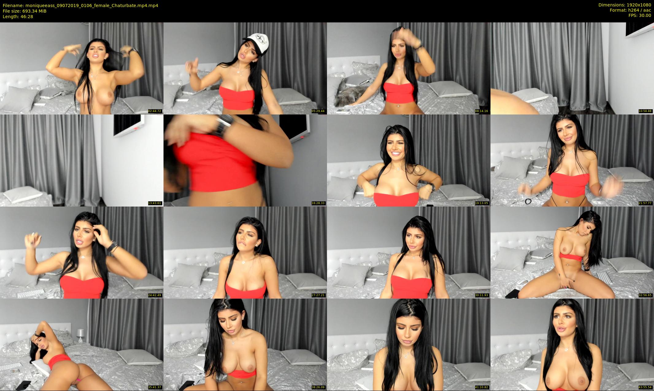 moniqueeass — 47 minute Chaturbate female cam show recording, 1080p, Jul 9, 2019