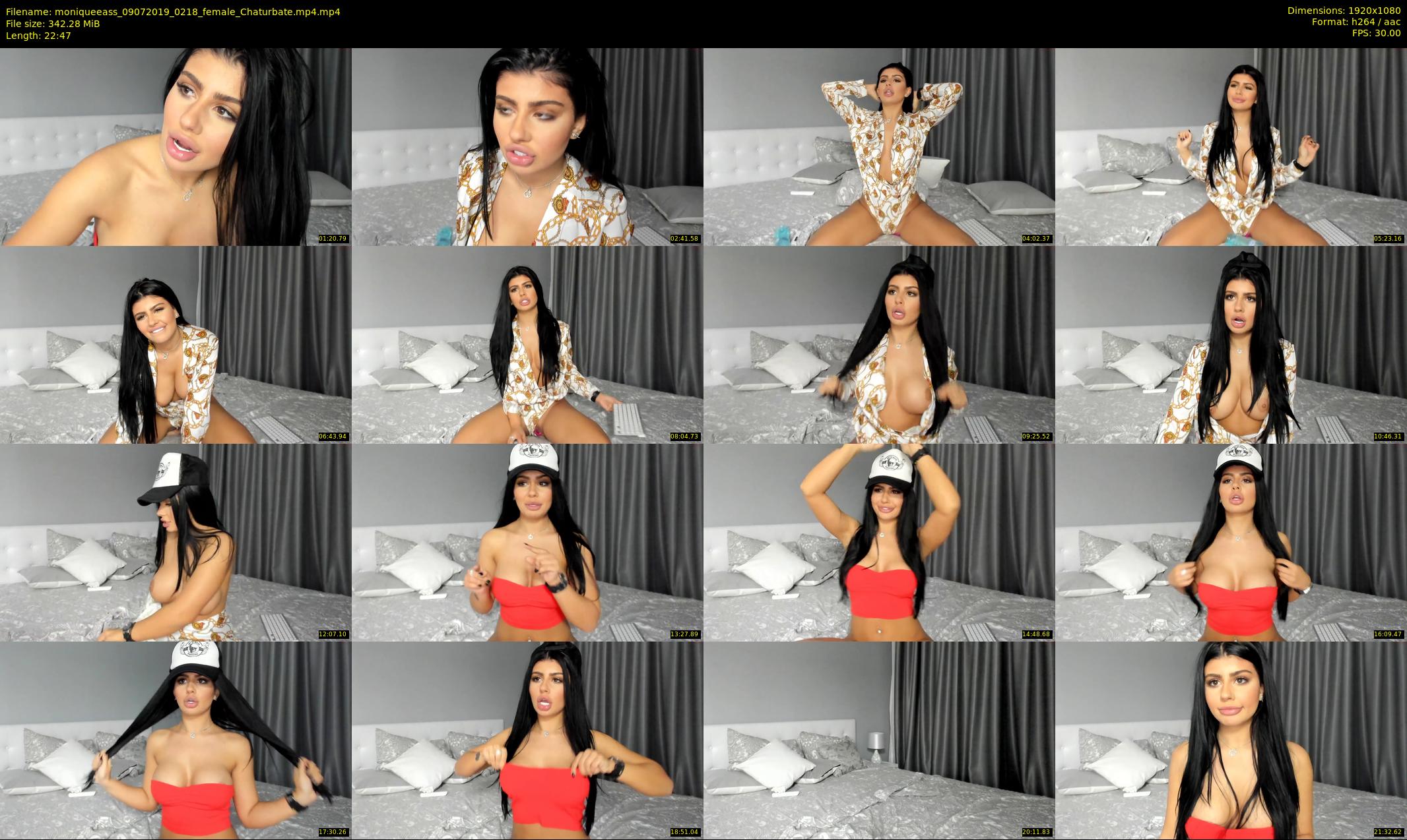 moniqueeass — 23 minute Chaturbate female cam show recording, 1080p, Jul 9, 2019