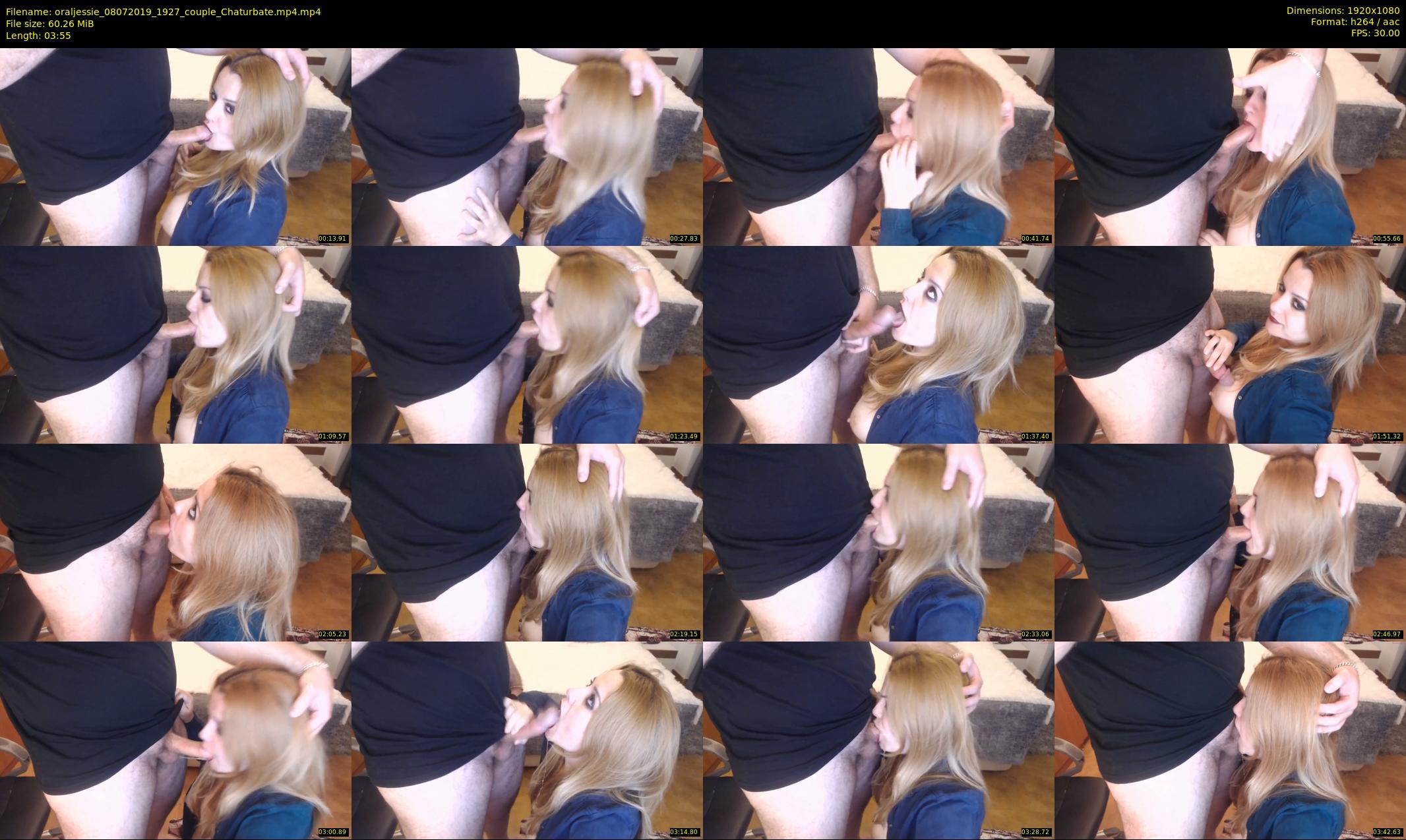 oraljessie — 4 minute Chaturbate couple cam show recording, 1080p, Jul 8, 2019