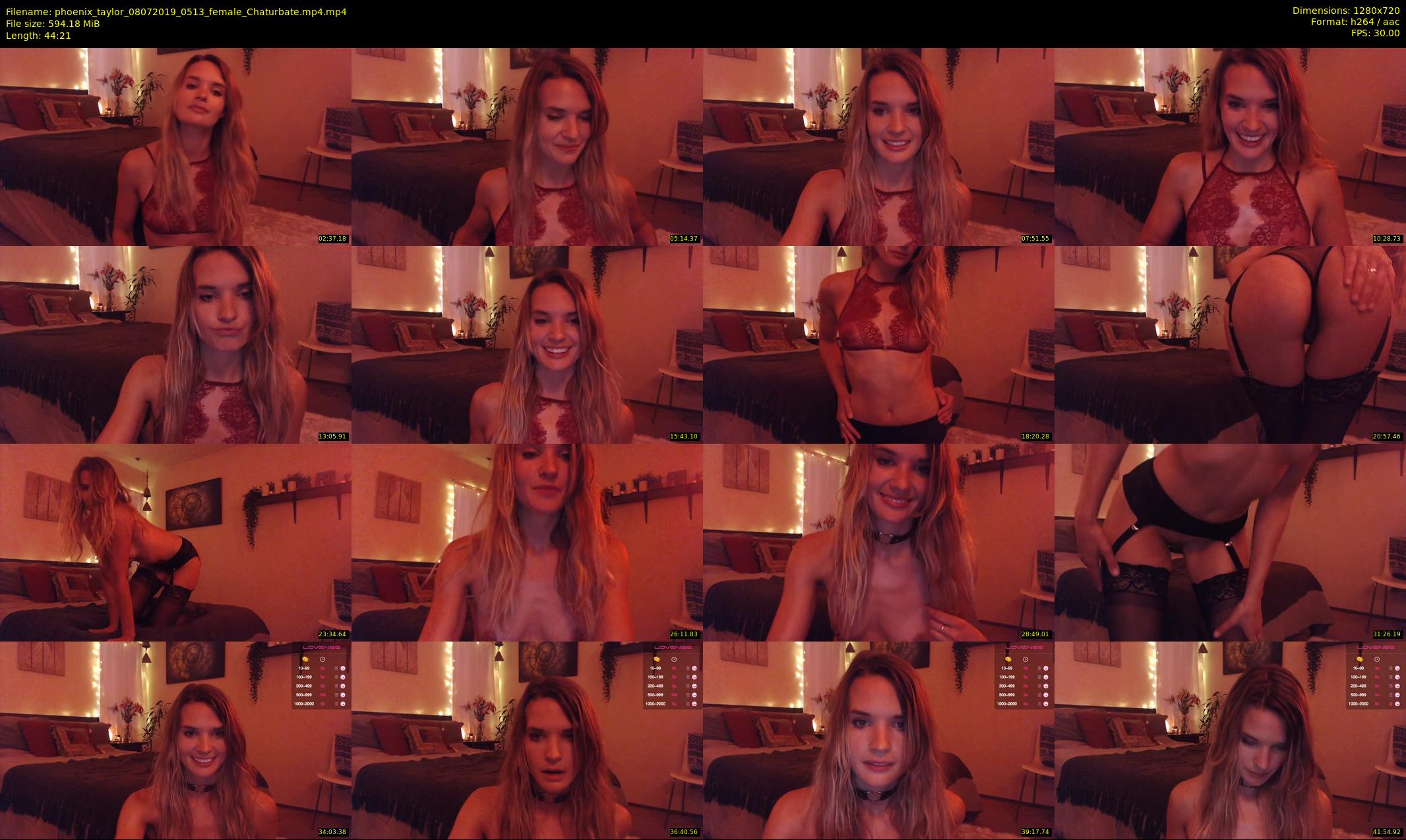 phoenix_taylor — 45 minute Chaturbate female cam show recording, 720p, Jul 8, 2019