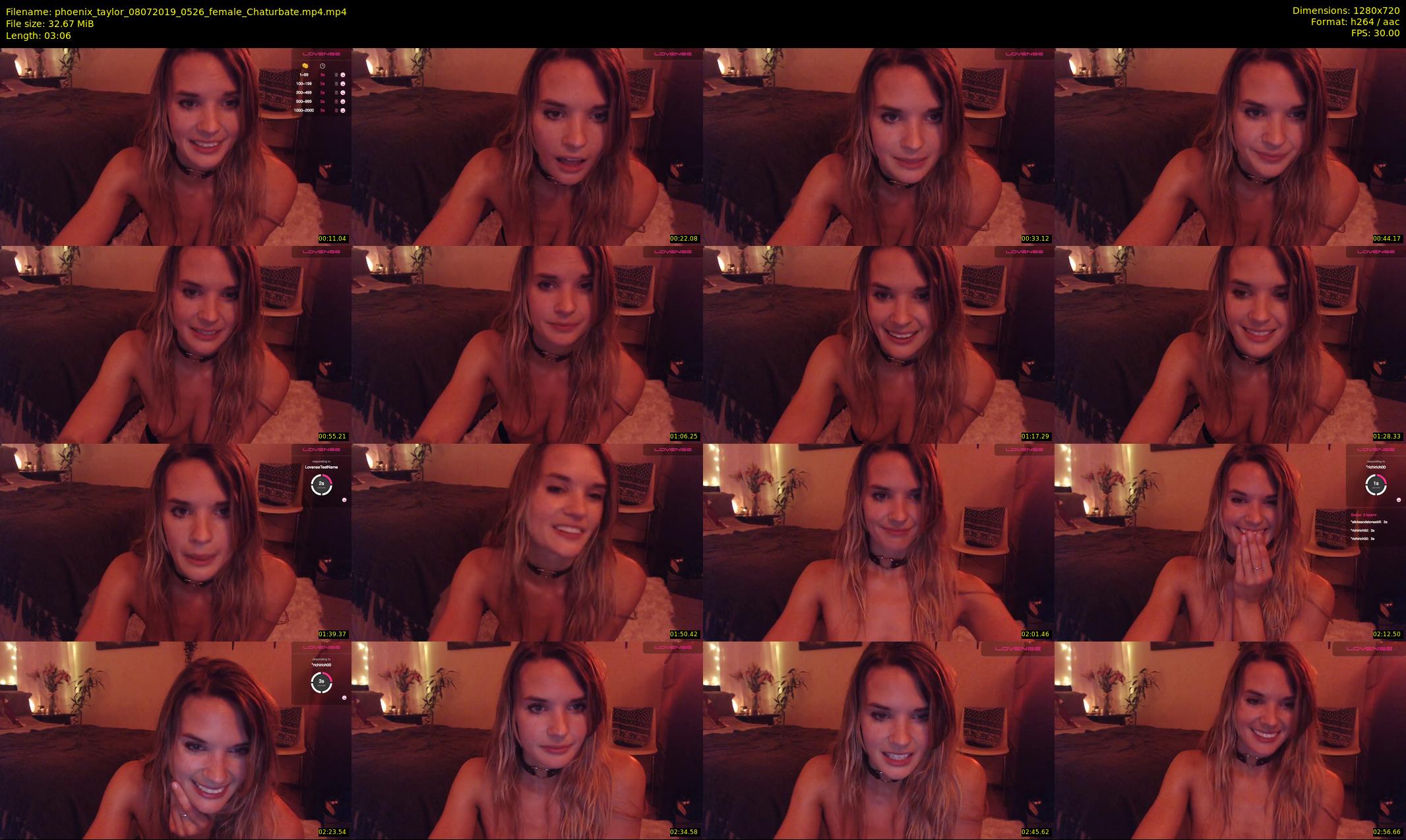 phoenix_taylor — 4 minute Chaturbate female cam show recording, 720p, Jul 8, 2019
