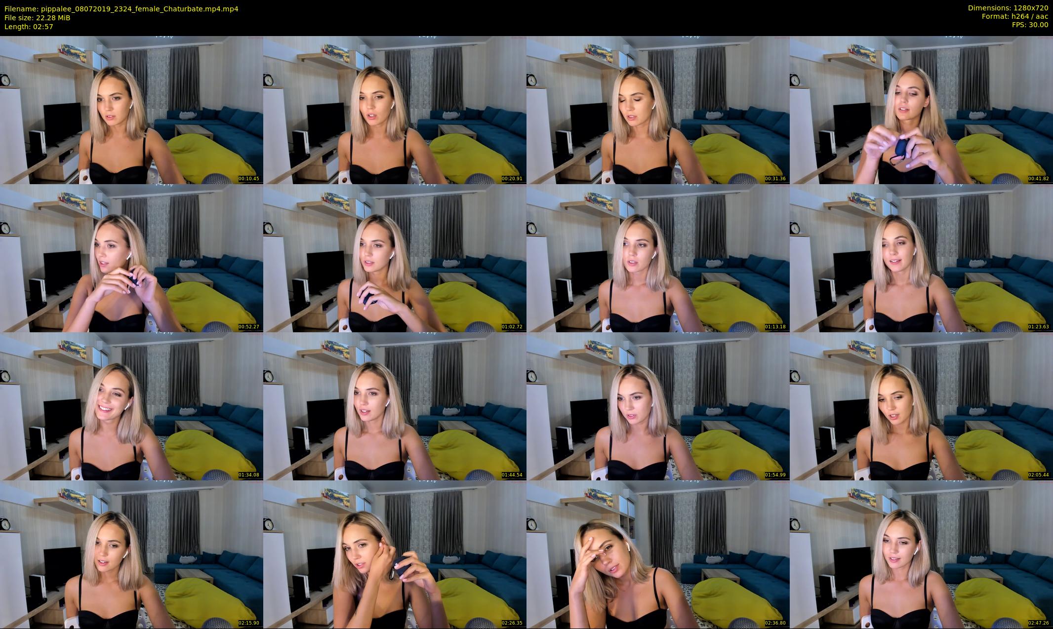pippalee — 3 minute Chaturbate female cam show recording, 720p, Jul 8, 2019