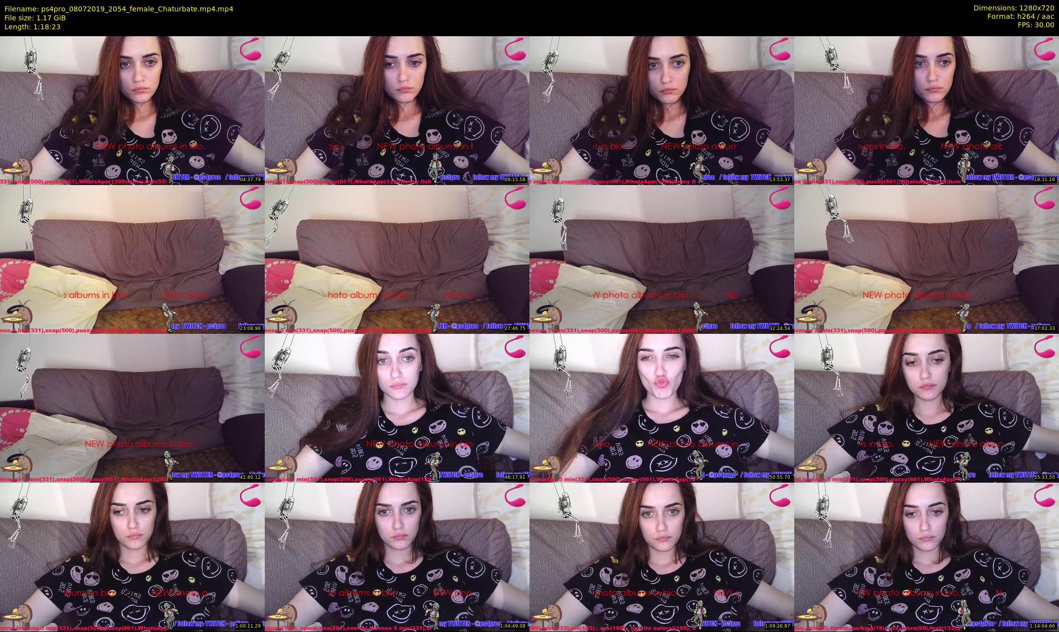 ps4pro — 79 minute Chaturbate female cam show recording, 720p, Jul 8, 2019