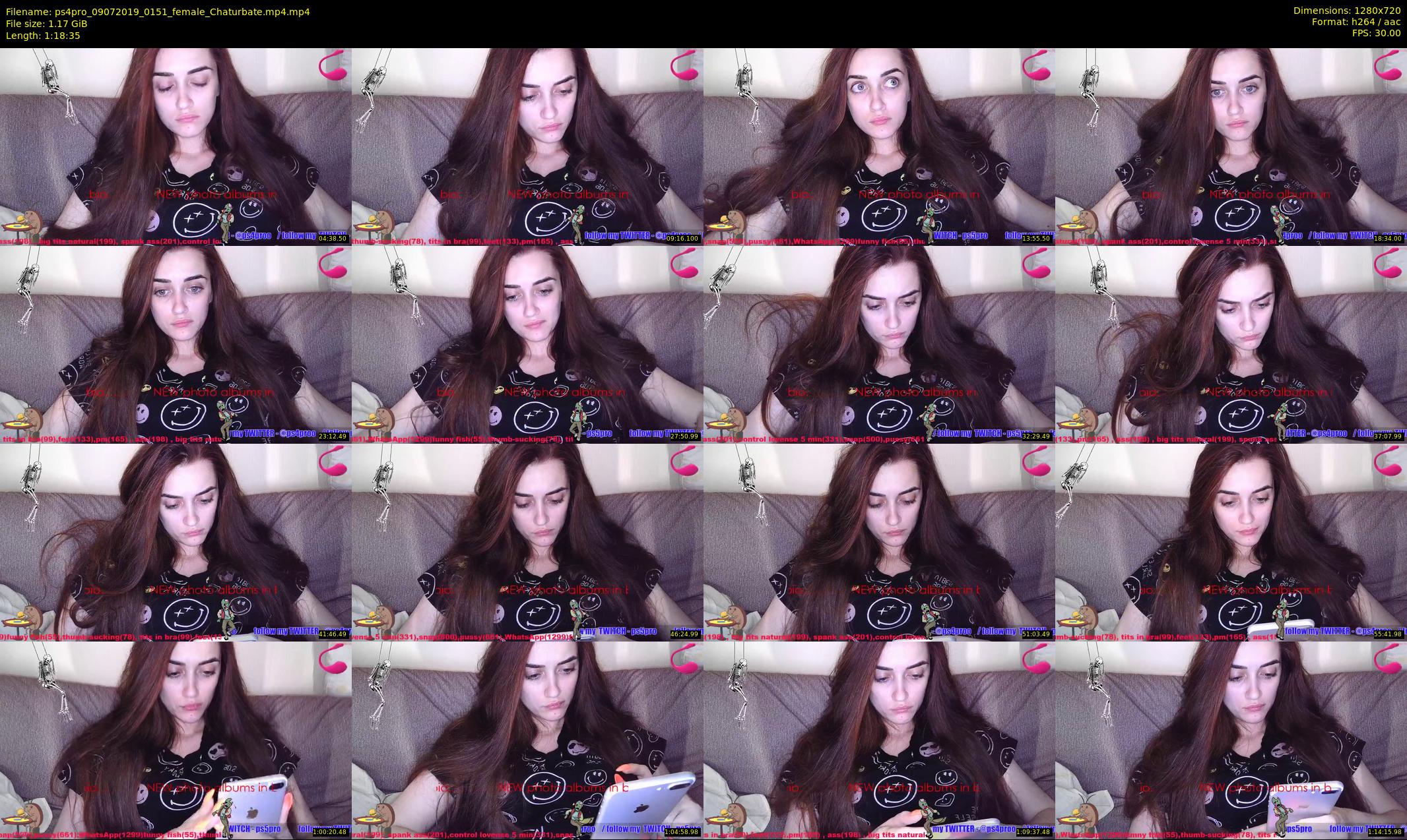 ps4pro — 79 minute Chaturbate female cam show recording, 720p, Jul 9, 2019