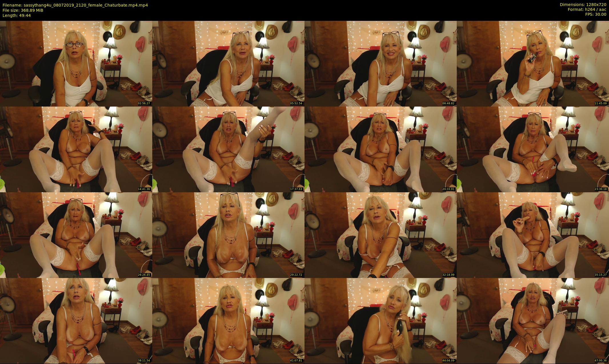 sassythang4u — 50 minute Chaturbate female cam show recording, 720p, Jul 8, 2019