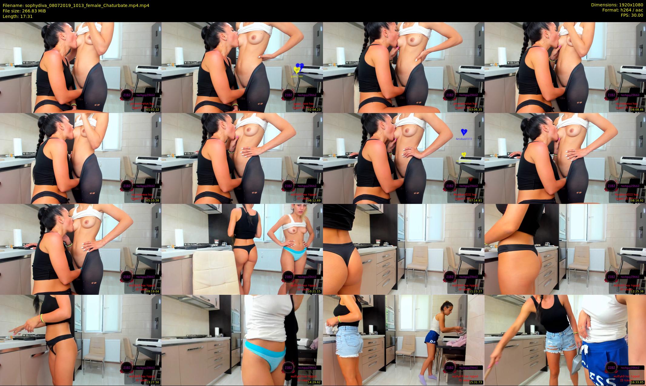 sophydiva — 18 minute Chaturbate female cam show recording, 1080p, Jul 8, 2019