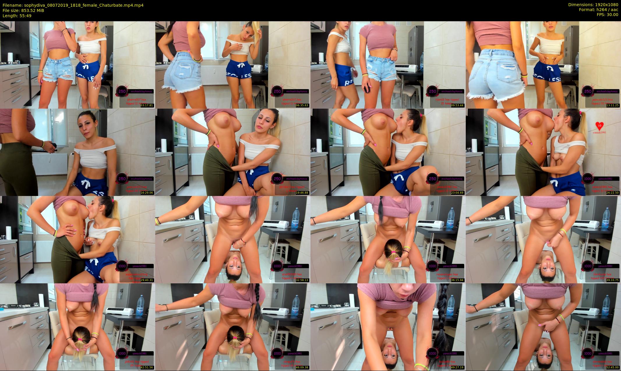 sophydiva — 56 minute Chaturbate female cam show recording, 1080p, Jul 8, 2019