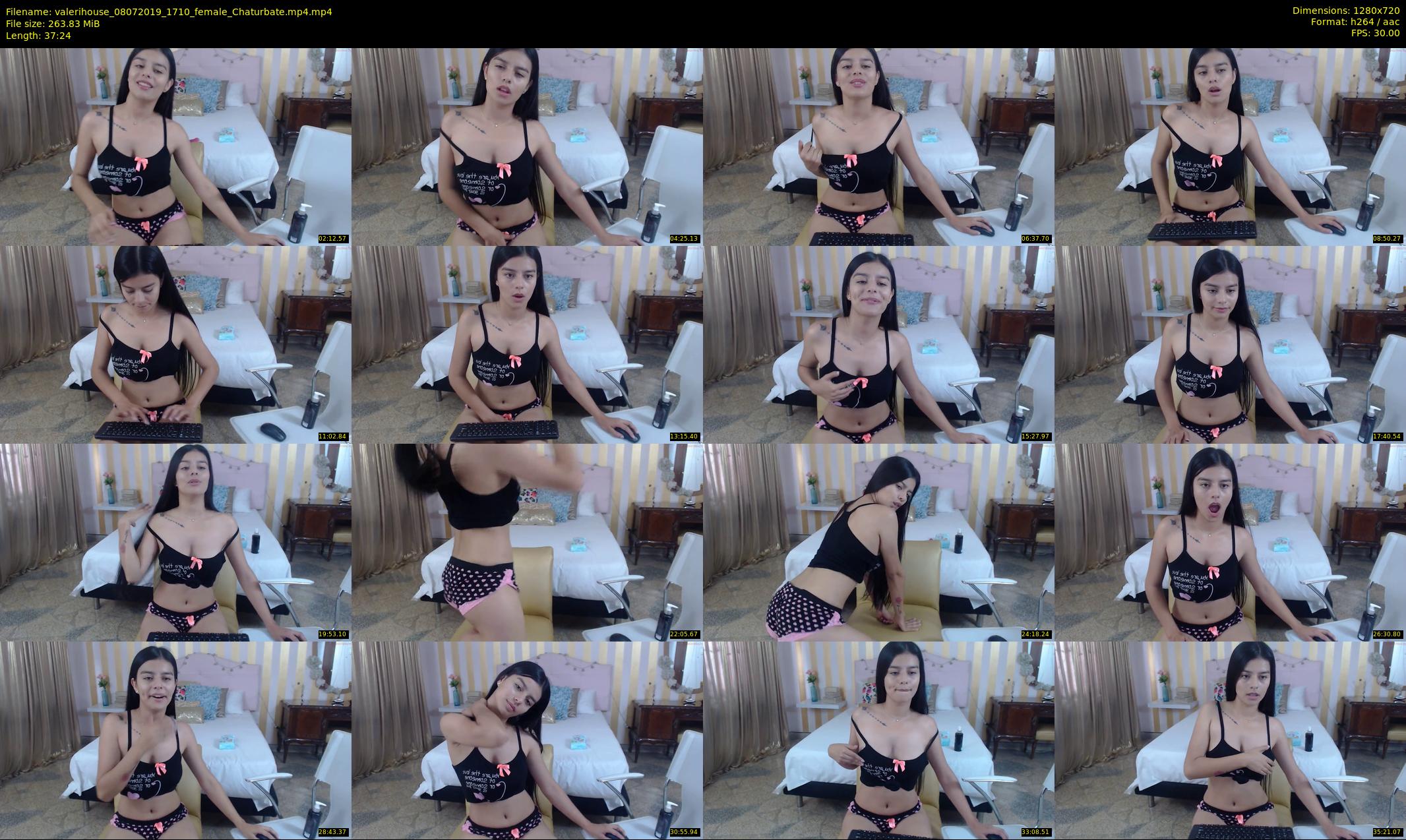 valerihouse — 38 minute Chaturbate female cam show recording, 720p, Jul 8, 2019