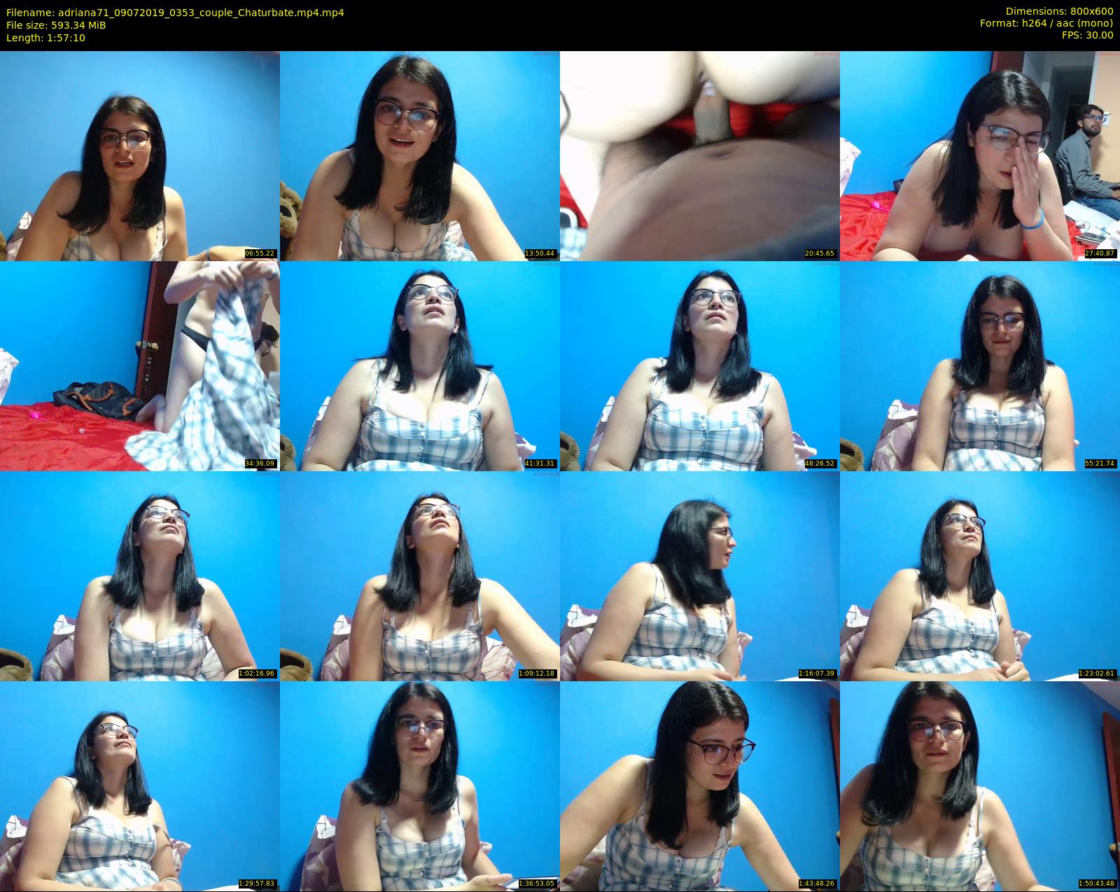 adriana71 — 118 minute Chaturbate couple cam show recording, 480p, Jul 9, 2019
