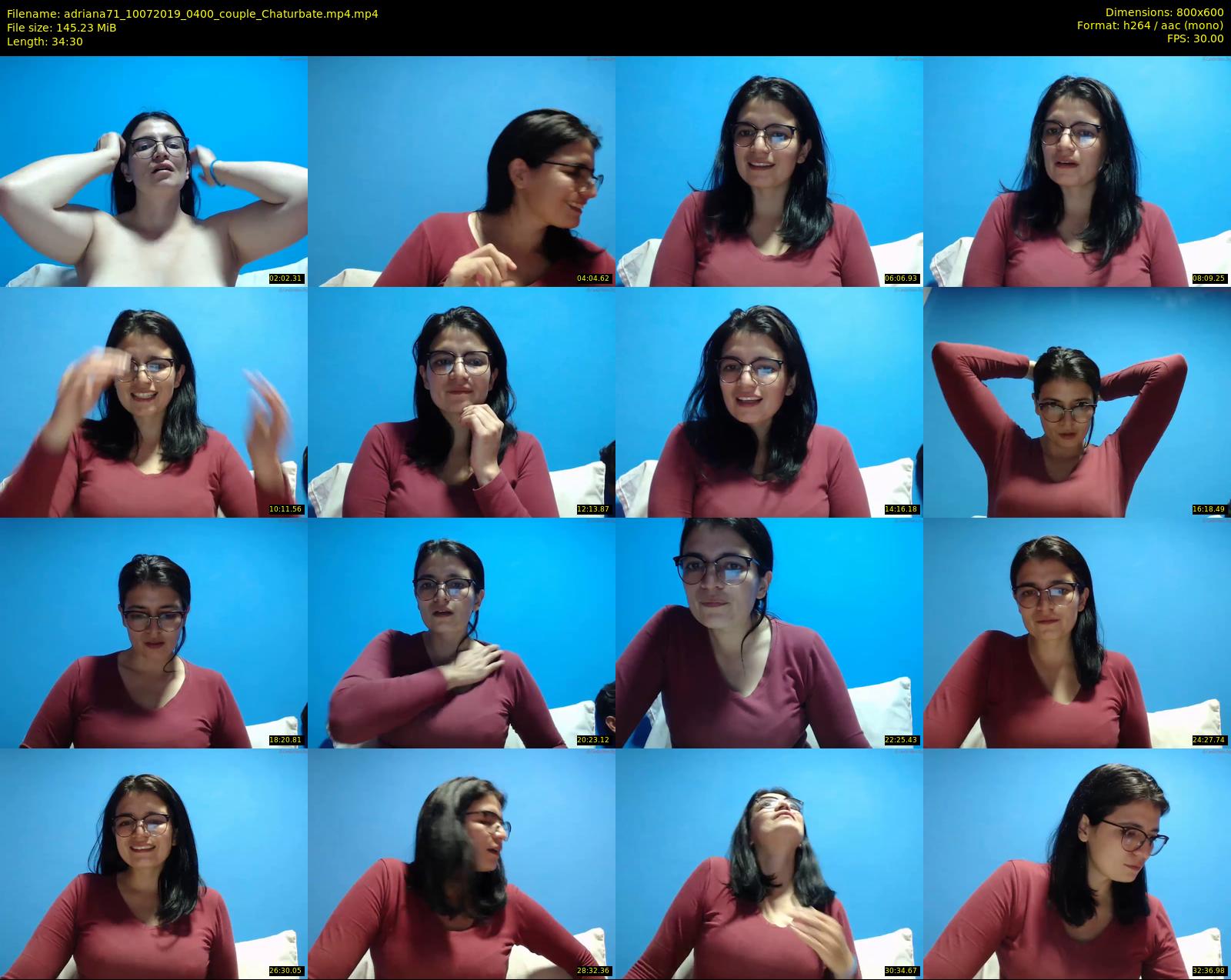 adriana71 — 35 minute Chaturbate couple cam show recording, 480p, Jul 10, 2019