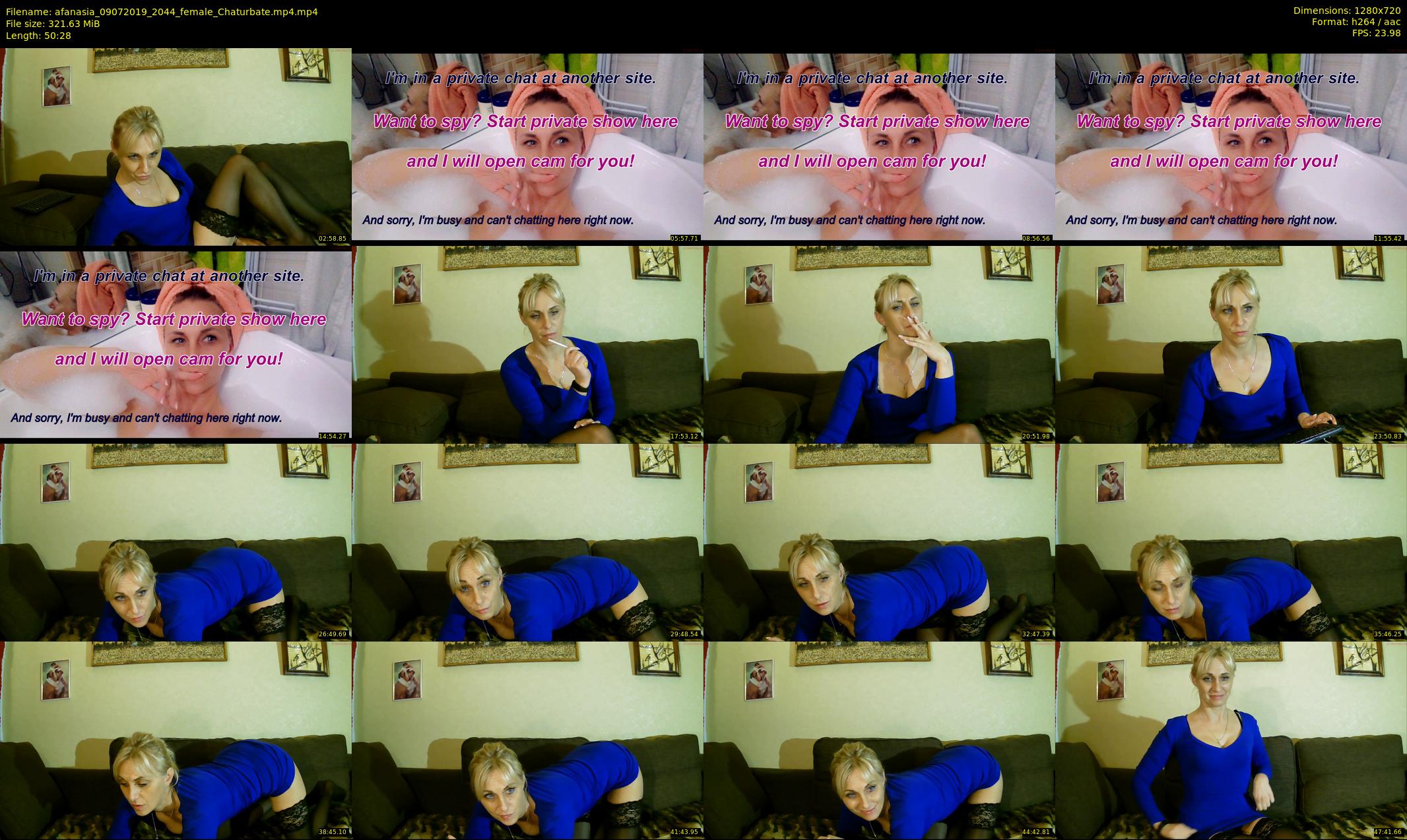 afanasia — 51 minute Chaturbate female cam show recording, 720p, Jul 9, 2019