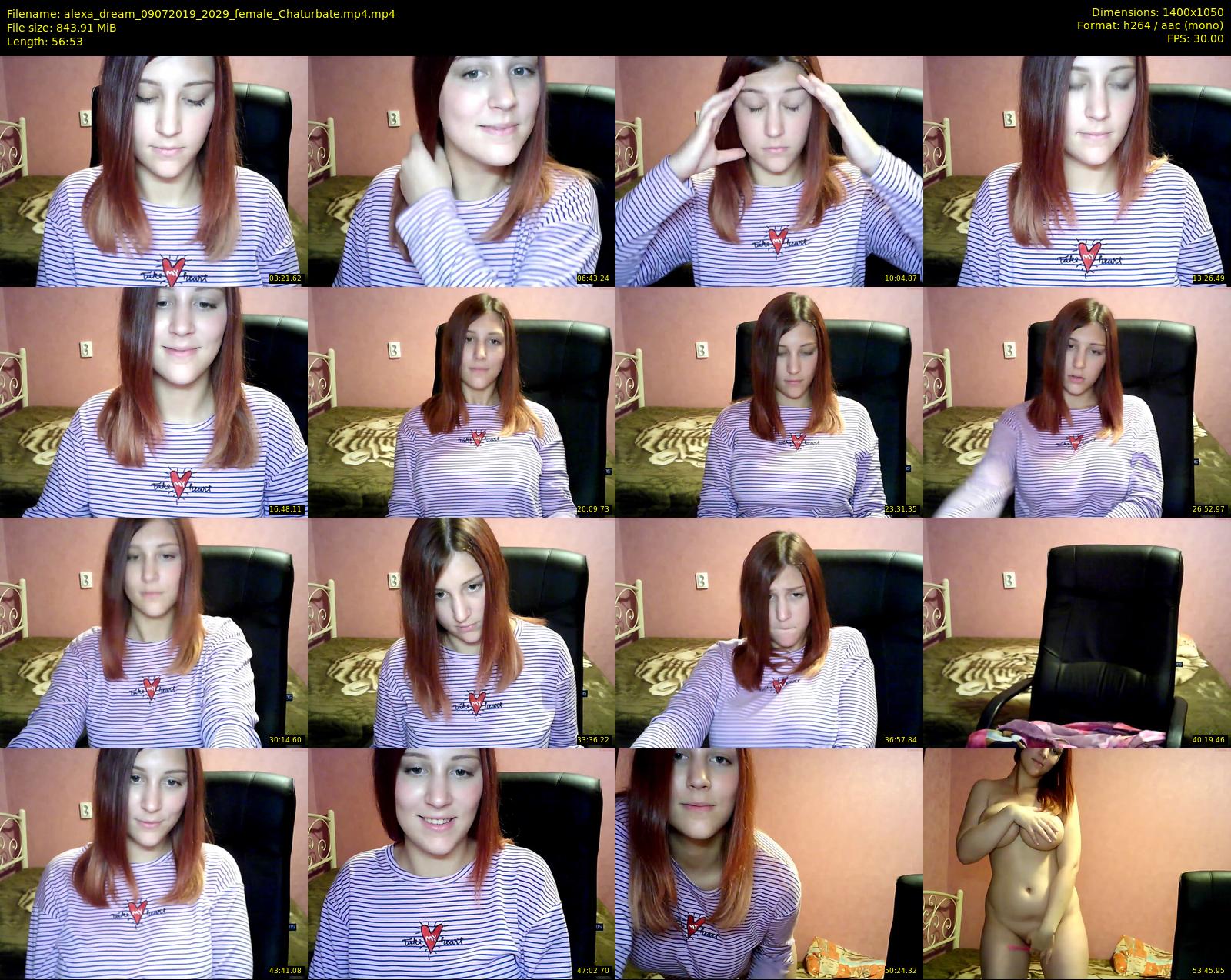 alexa_dream — 57 minute Chaturbate female cam show recording, 720p, Jul 9, 2019