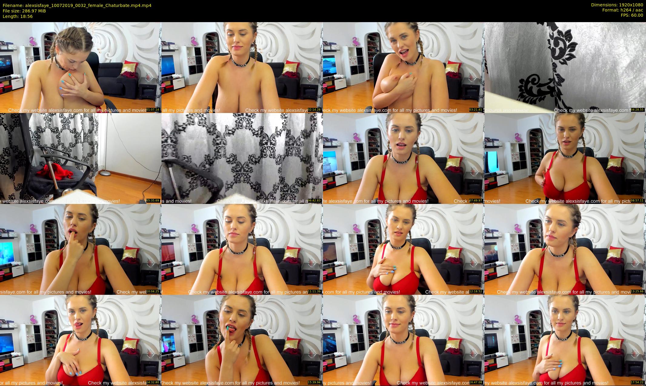 alexsisfaye — 19 minute Chaturbate female cam show recording, 1080p, Jul 10, 2019