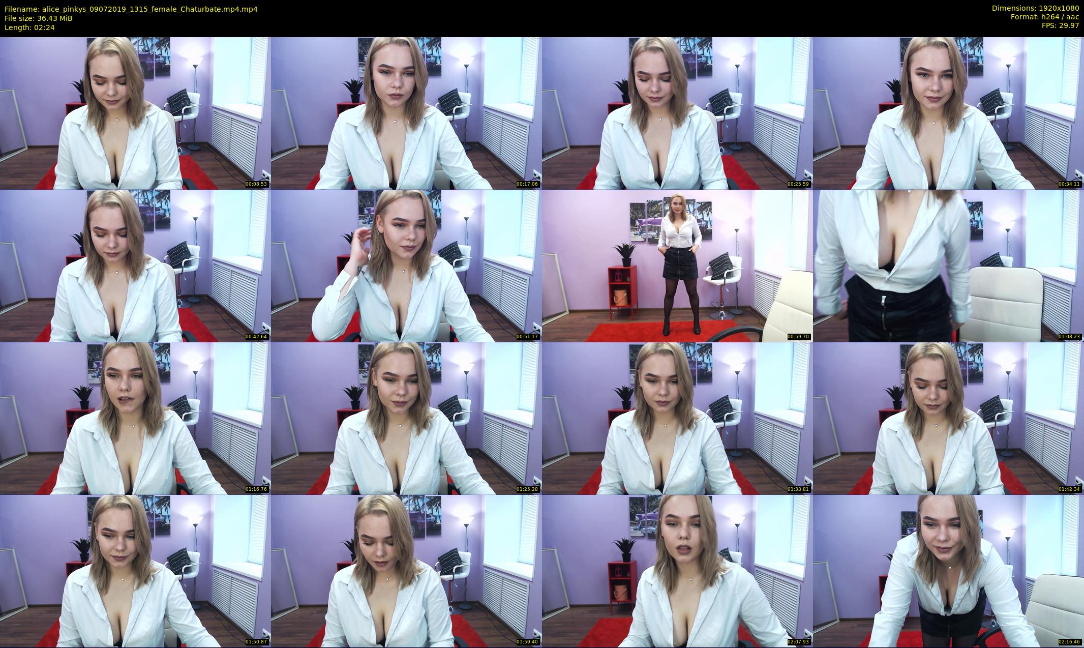 alice_pinkys — 3 minute Chaturbate female cam show recording, 1080p, Jul 9, 2019