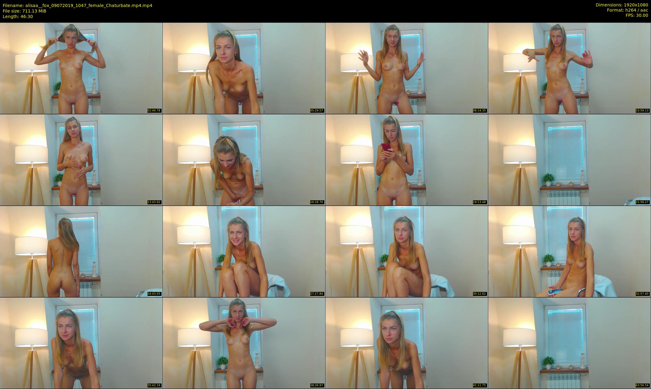 alisaa__fox — 47 minute Chaturbate female cam show recording, 1080p, Jul 9, 2019
