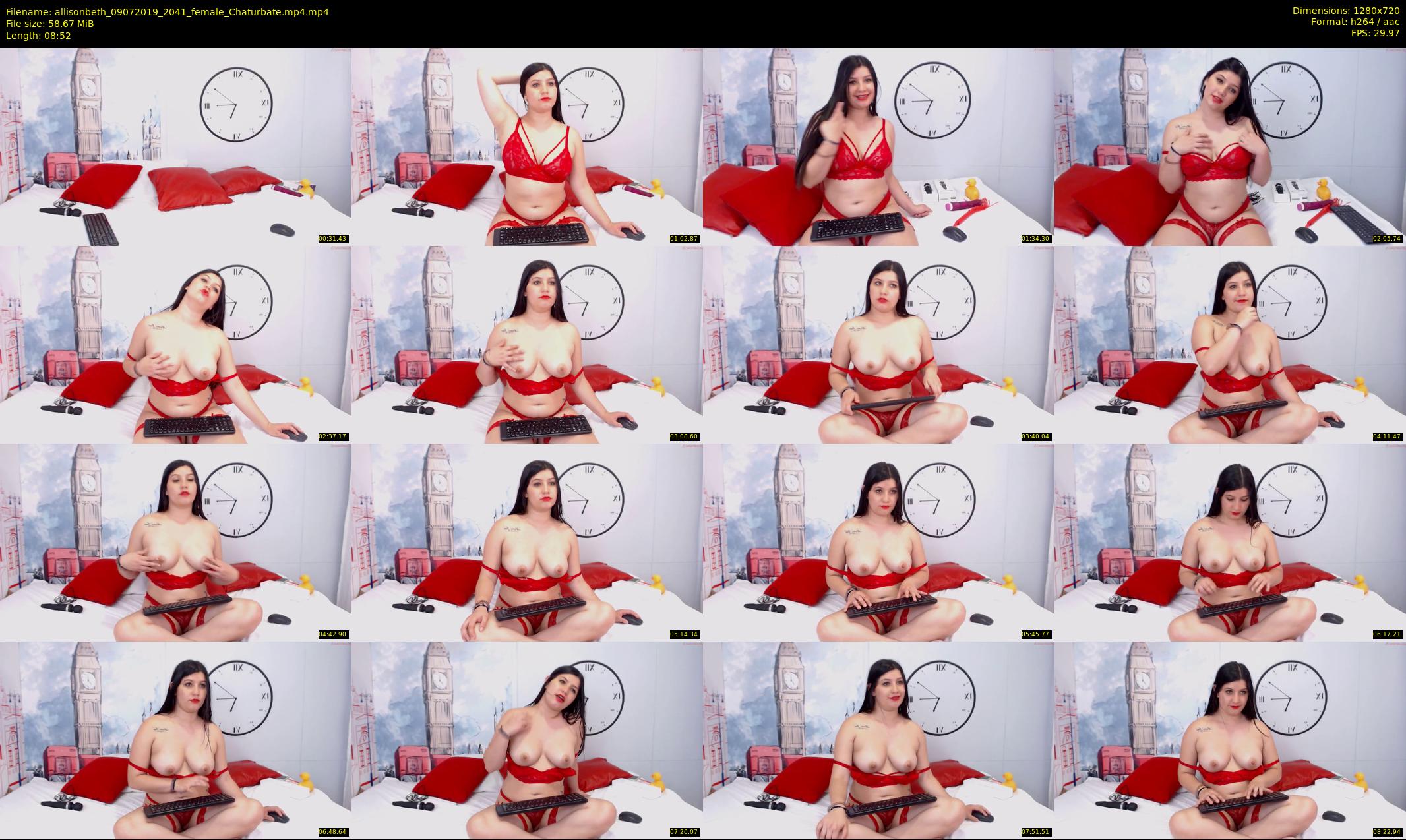 allisonbeth — 9 minute Chaturbate female cam show recording, 720p, Jul 9, 2019