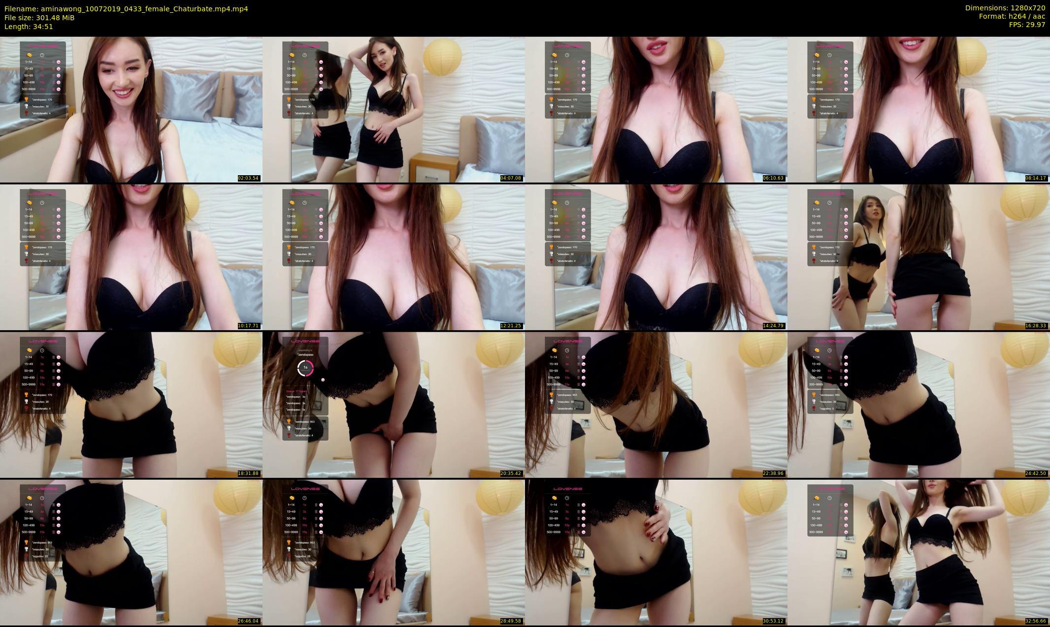 aminawong — 35 minute Chaturbate female cam show recording, 720p, Jul 10, 2019