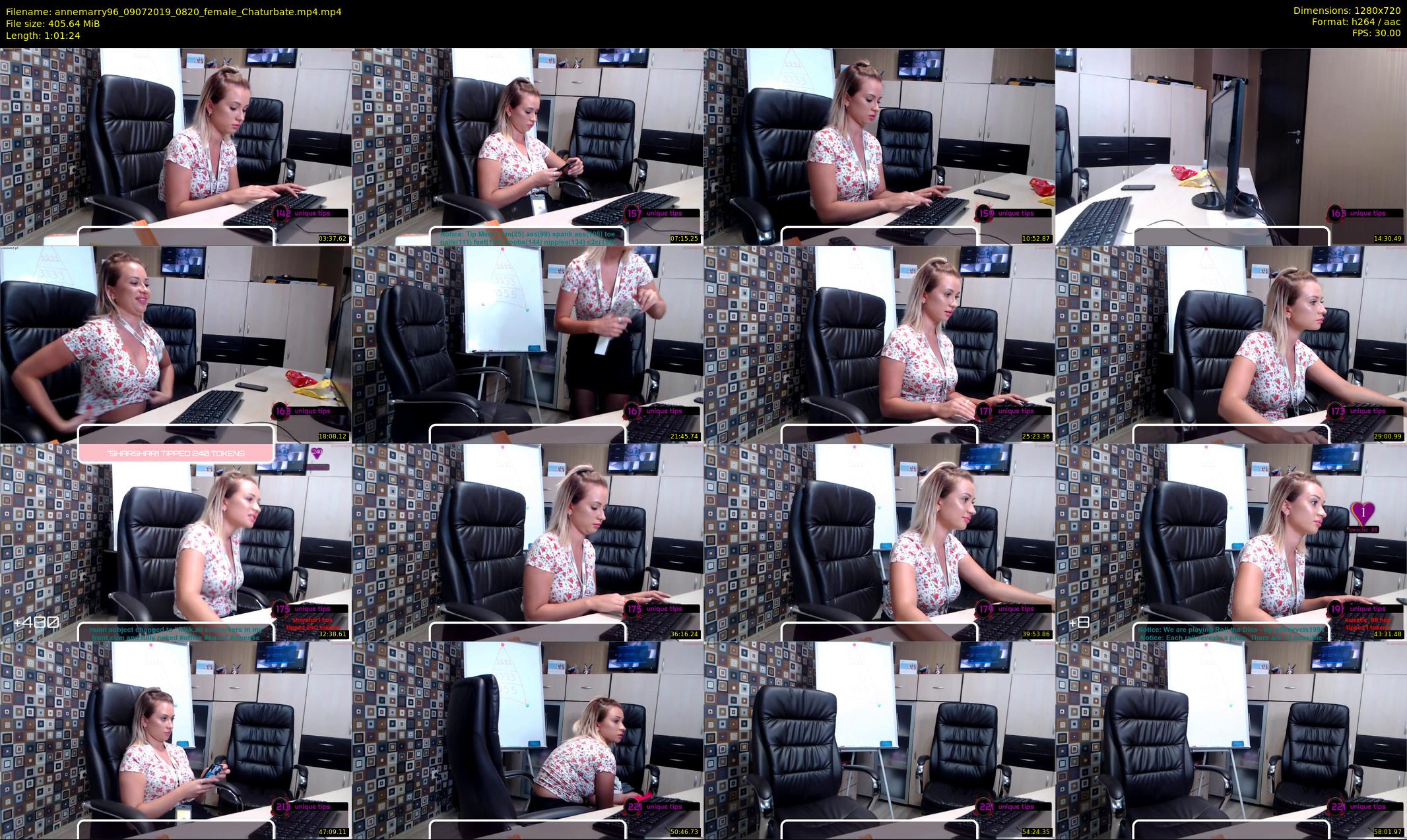 annemarry96 — 62 minute Chaturbate female cam show recording, 720p, Jul 9, 2019