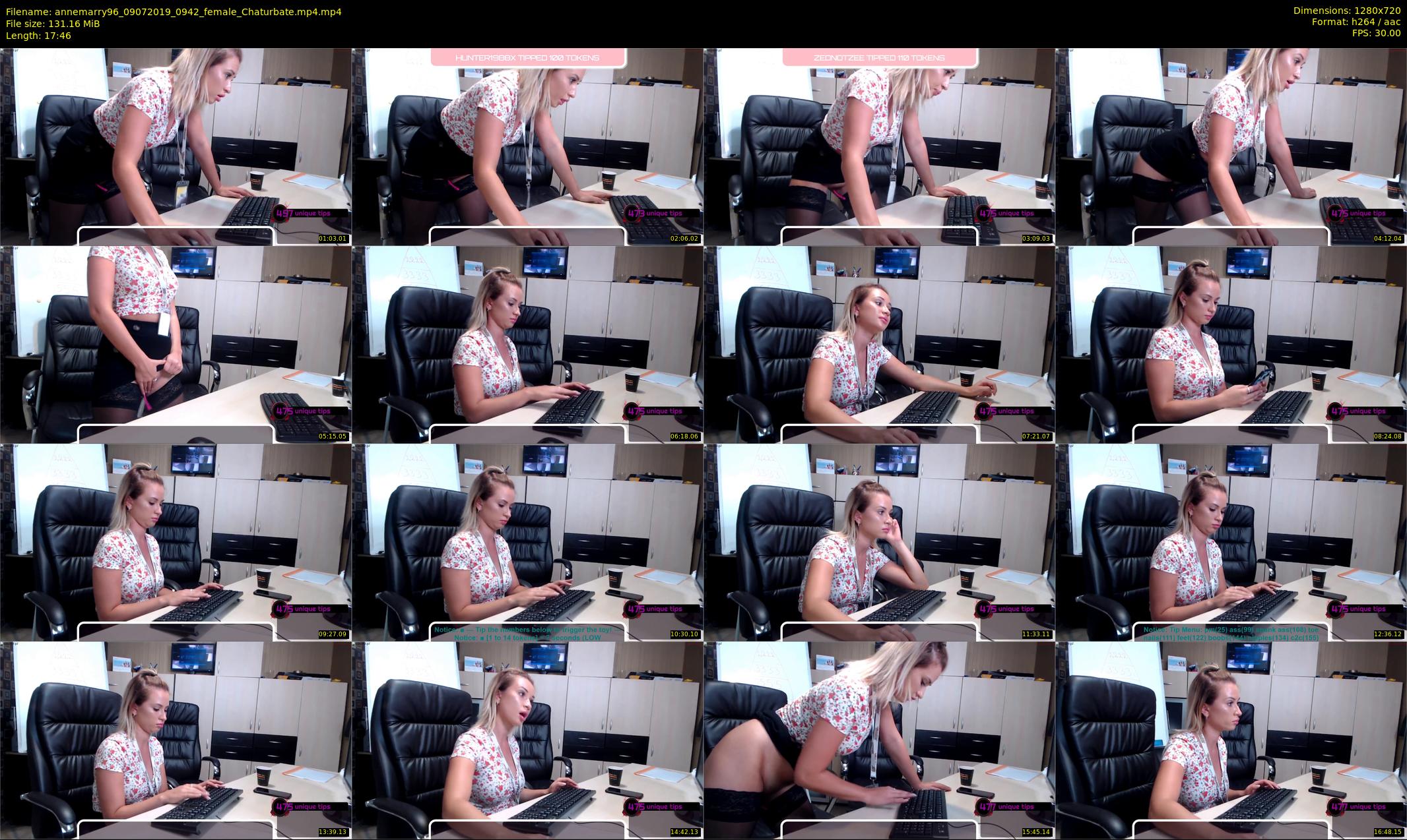 annemarry96 — 18 minute Chaturbate female cam show recording, 720p, Jul 9, 2019