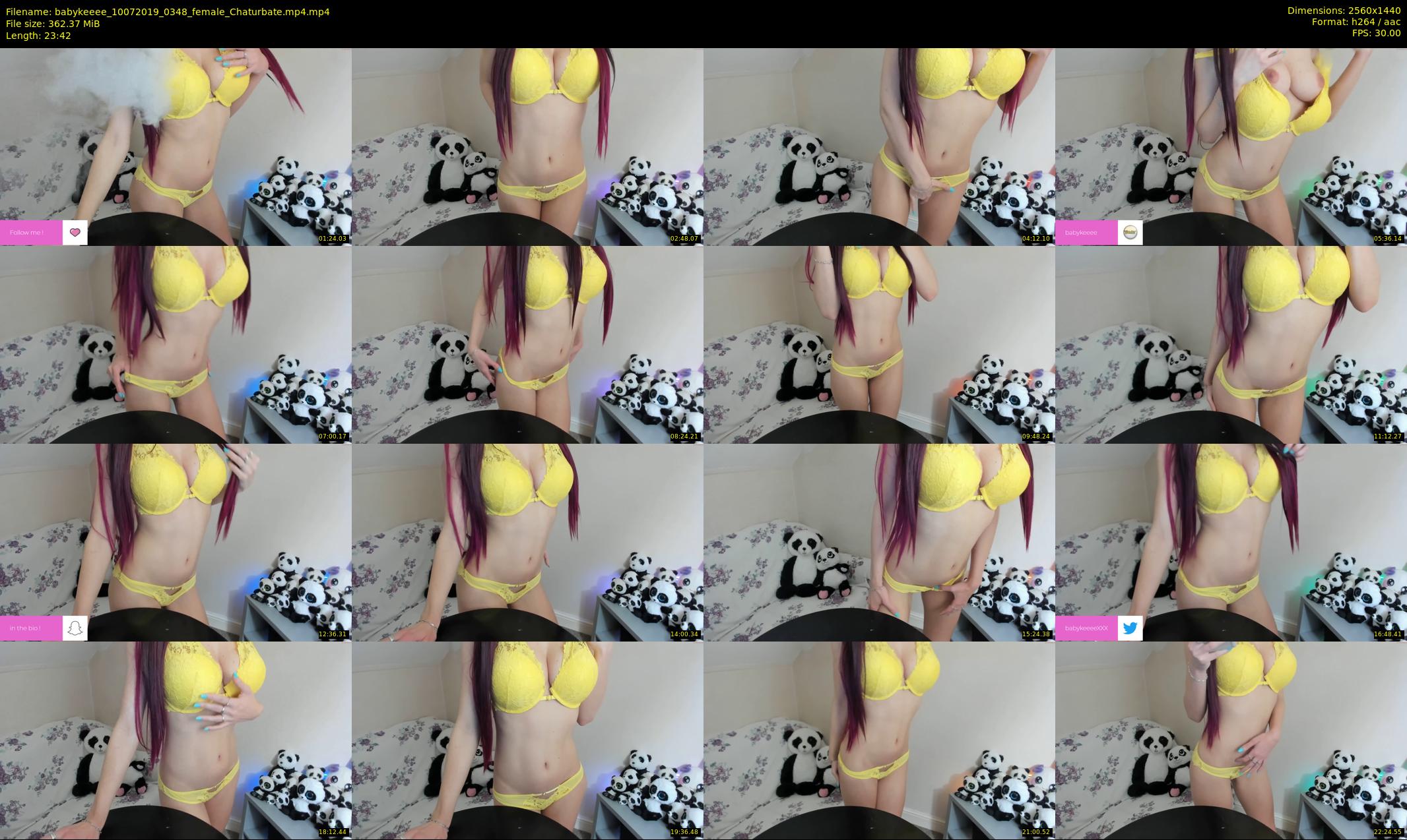 babykeeee — 24 minute Chaturbate female cam show recording, 1080p, Jul 10, 2019
