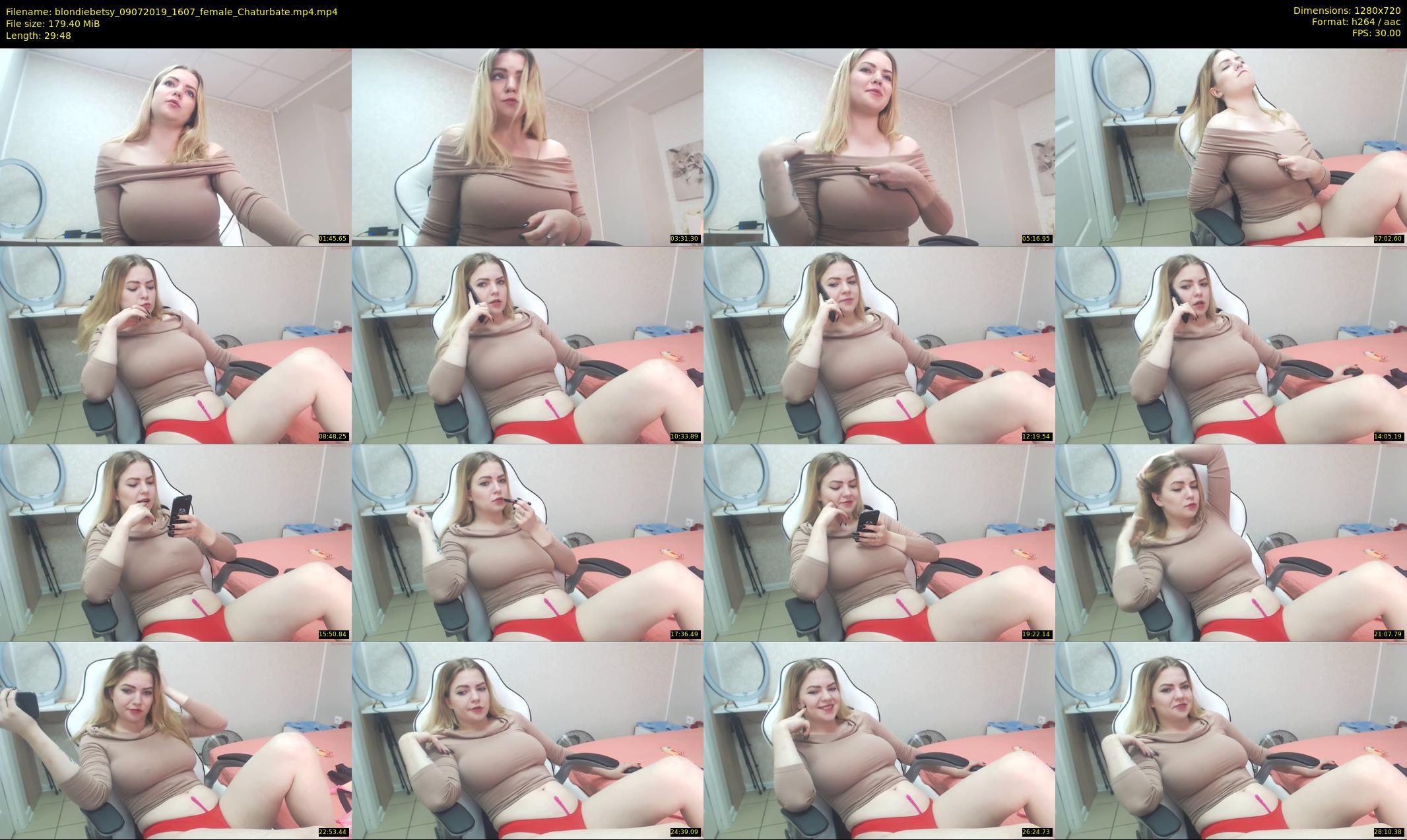 blondiebetsy — 30 minute Chaturbate female cam show recording, 720p, Jul 9, 2019