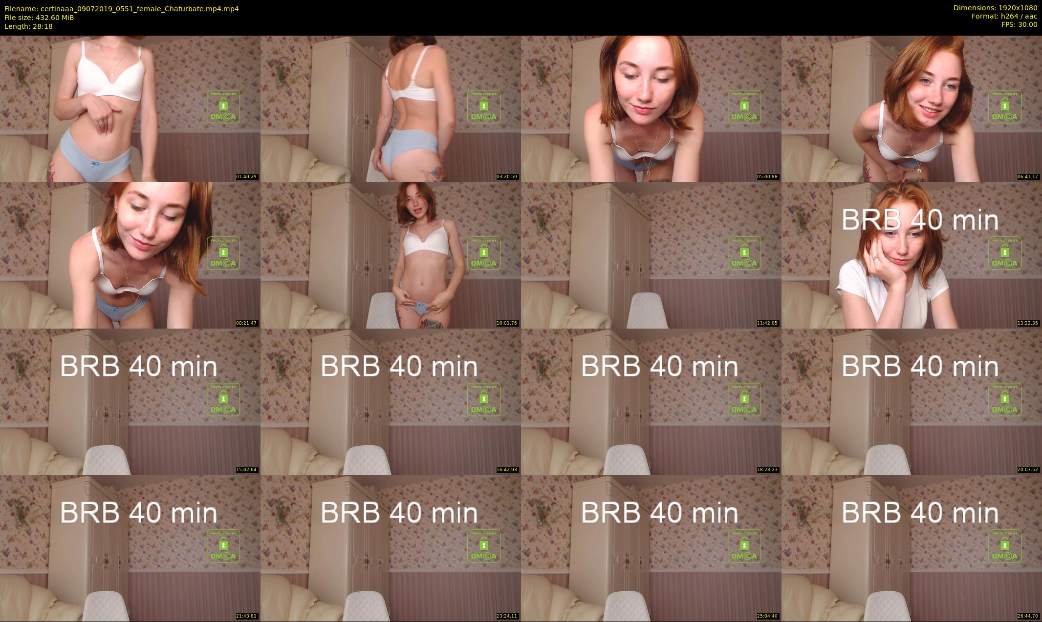 certinaaa — 29 minute Chaturbate female cam show recording, 1080p, Jul 9, 2019