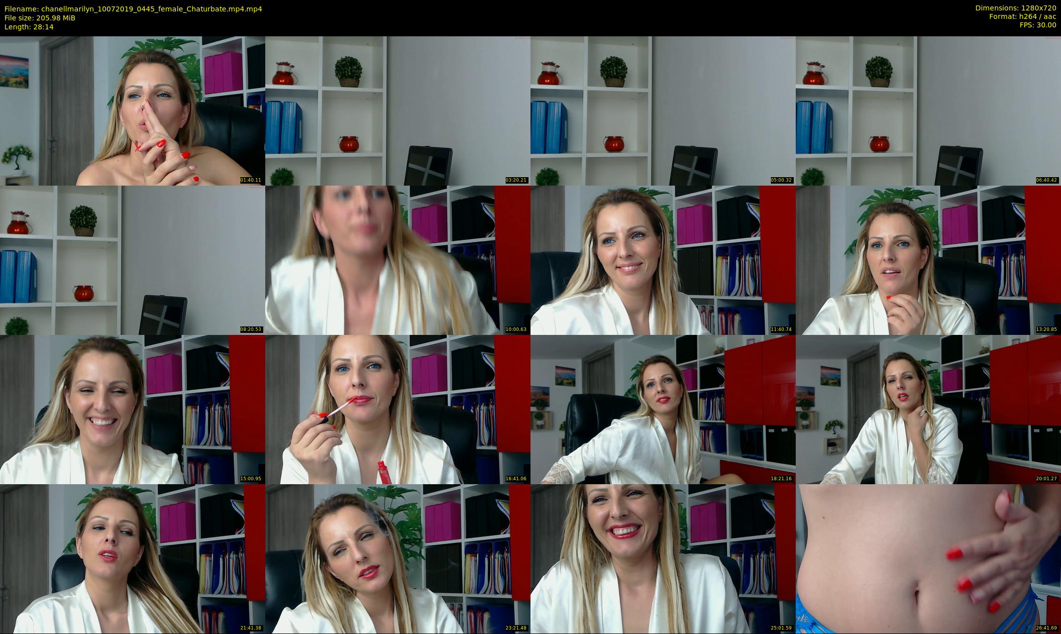 chanellmarilyn — 29 minute Chaturbate female cam show recording, 720p, Jul 10, 2019