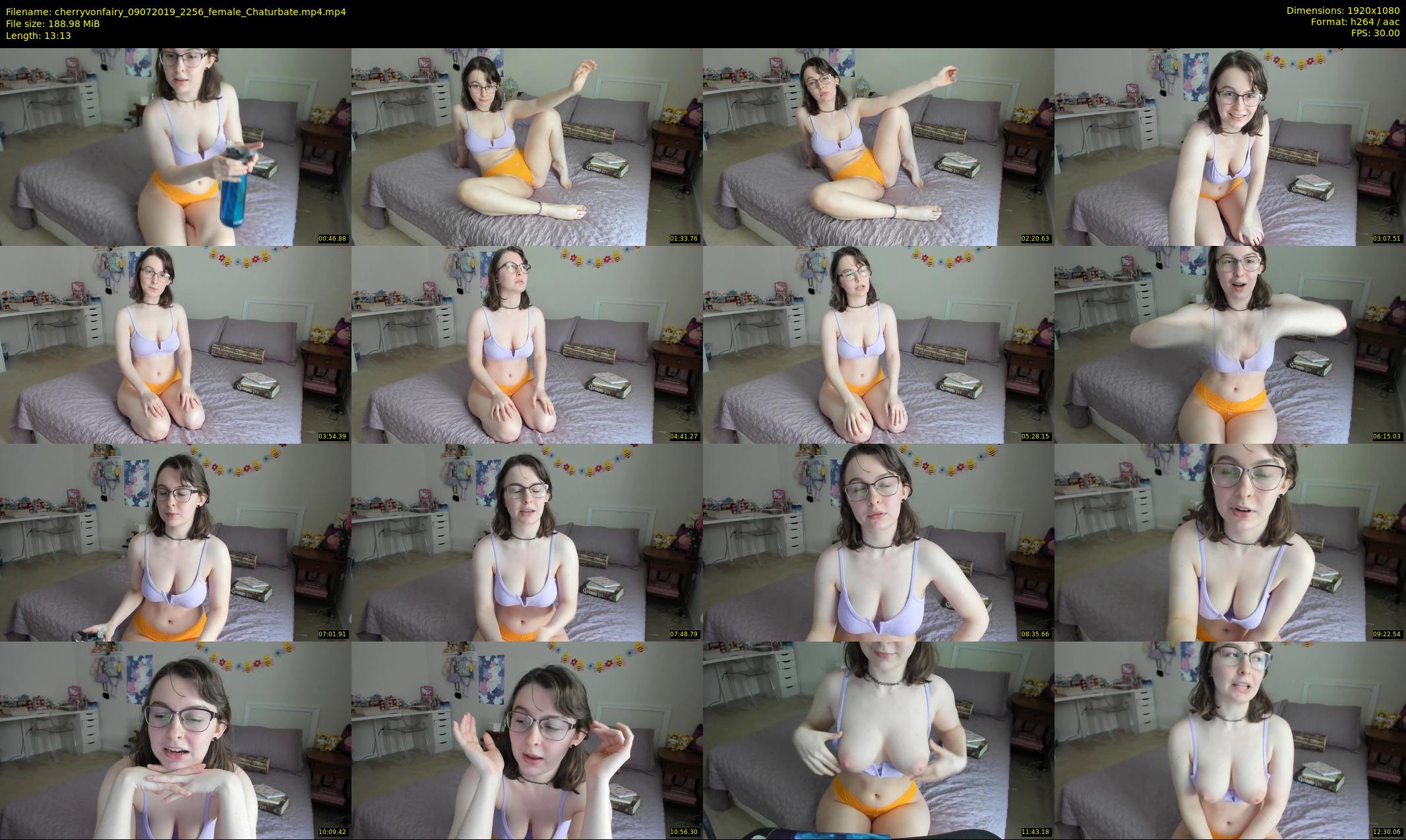 cherryvonfairy — 14 minute Chaturbate female cam show recording, 1080p, Jul 9, 2019