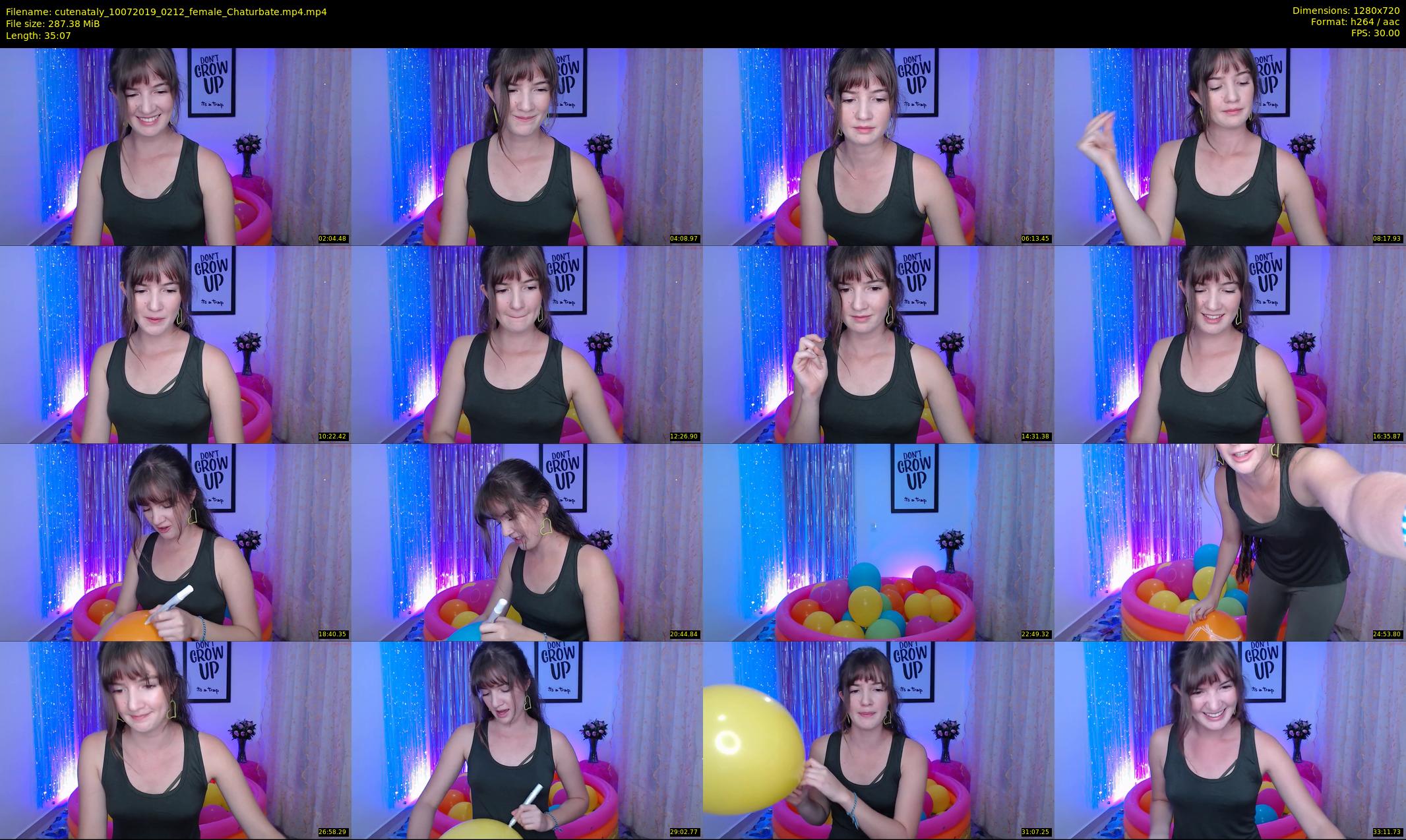 cutenataly — 36 minute Chaturbate female cam show recording, 720p, Jul 10, 2019