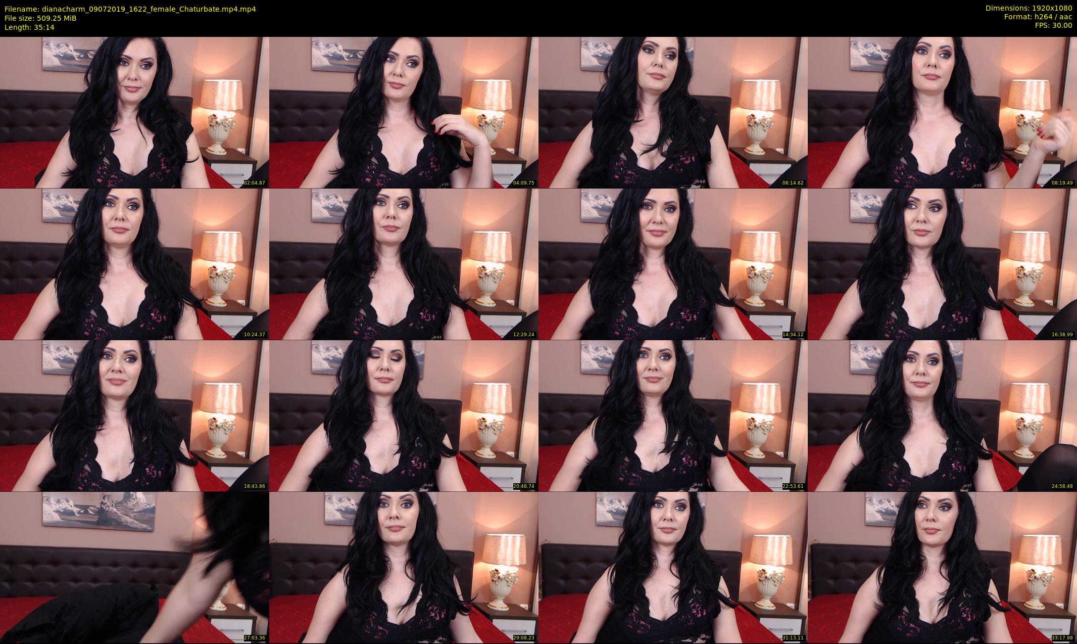 dianacharm — 36 minute Chaturbate female cam show recording, 1080p, Jul 9, 2019