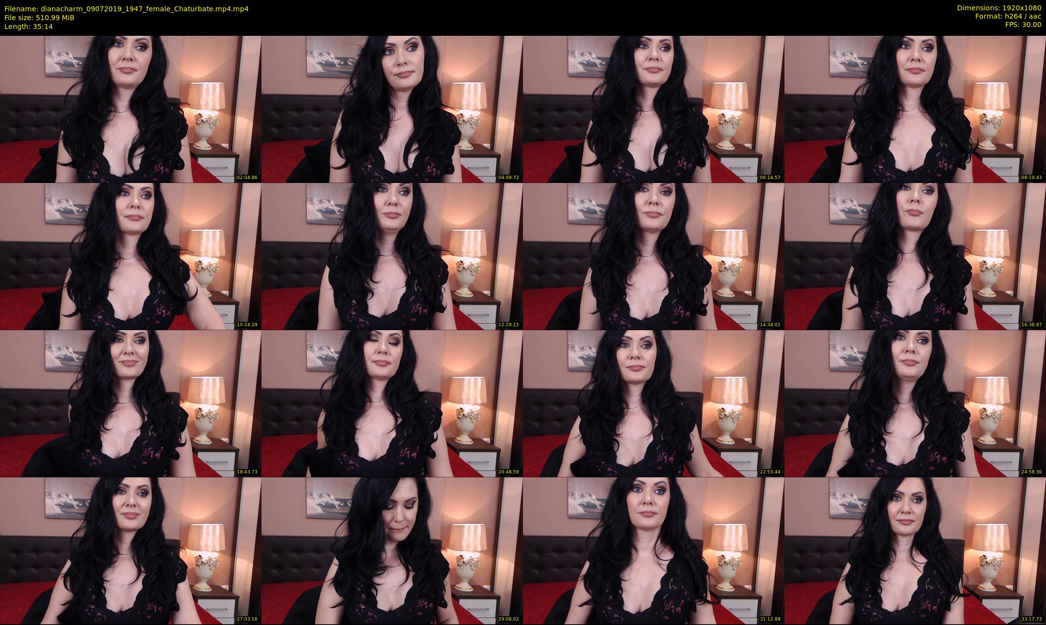 dianacharm — 36 minute Chaturbate female cam show recording, 1080p, Jul 9, 2019