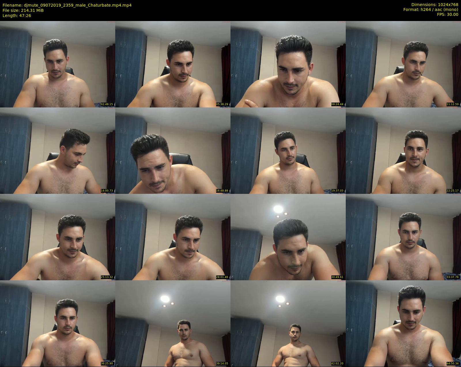 djmute — 48 minute Chaturbate male cam show recording, 720p, Jul 9, 2019