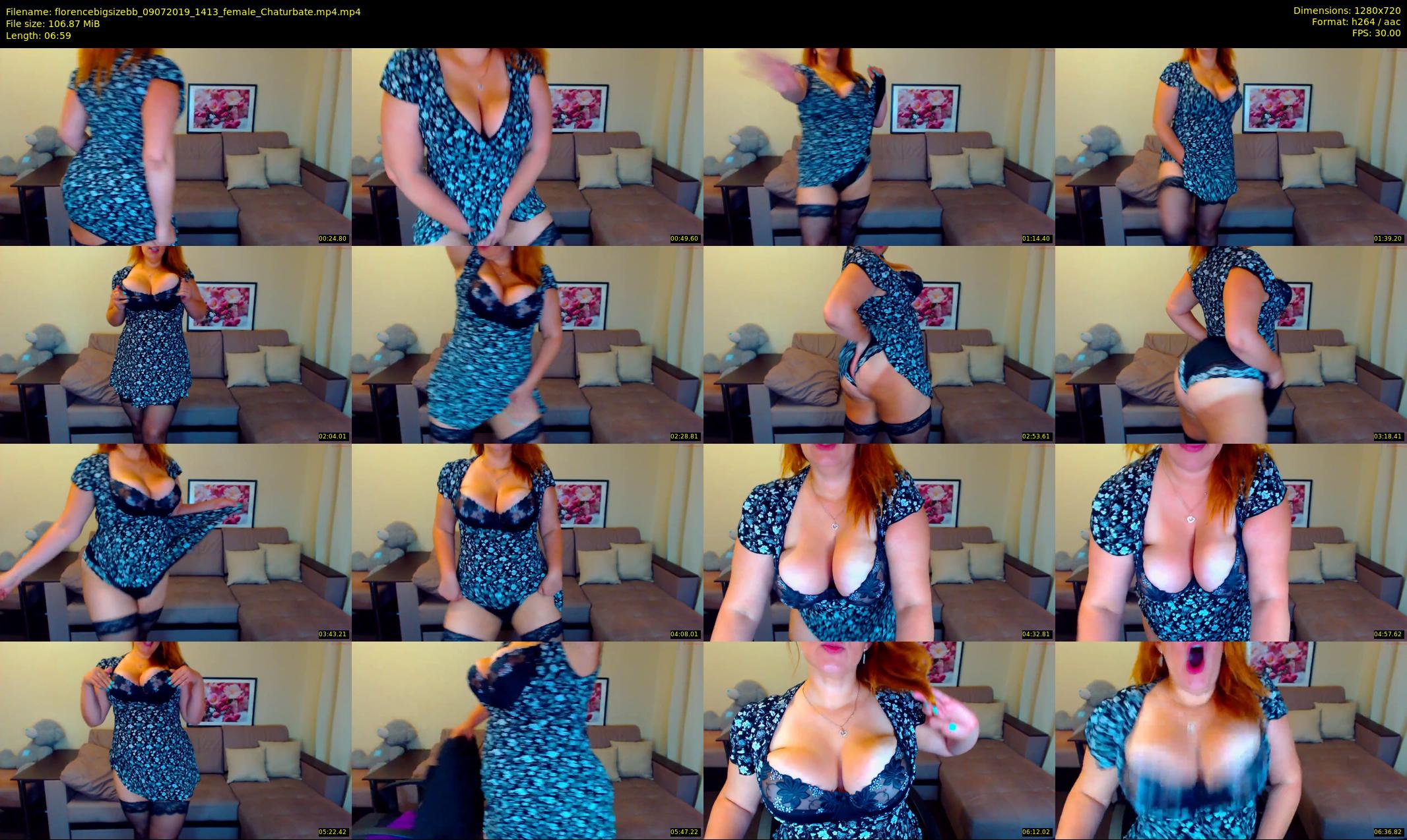 florencebigsizebb — 7 minute Chaturbate female cam show recording, 720p, Jul 9, 2019