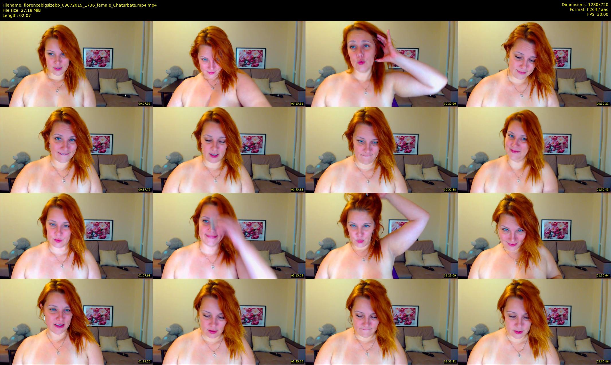 florencebigsizebb — 3 minute Chaturbate female cam show recording, 720p, Jul 9, 2019