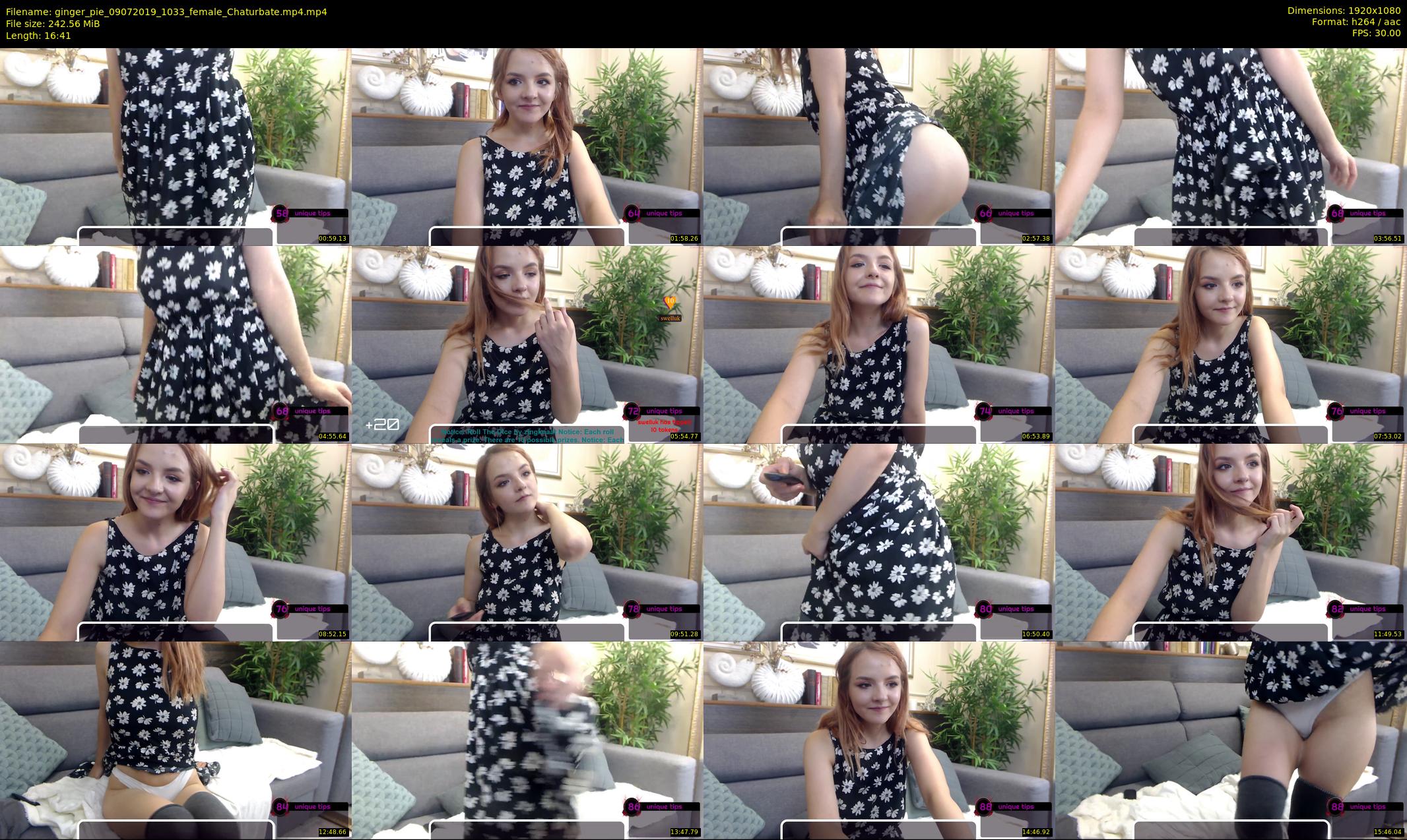 ginger_pie — 17 minute Chaturbate female cam show recording, 1080p, Jul 9, 2019