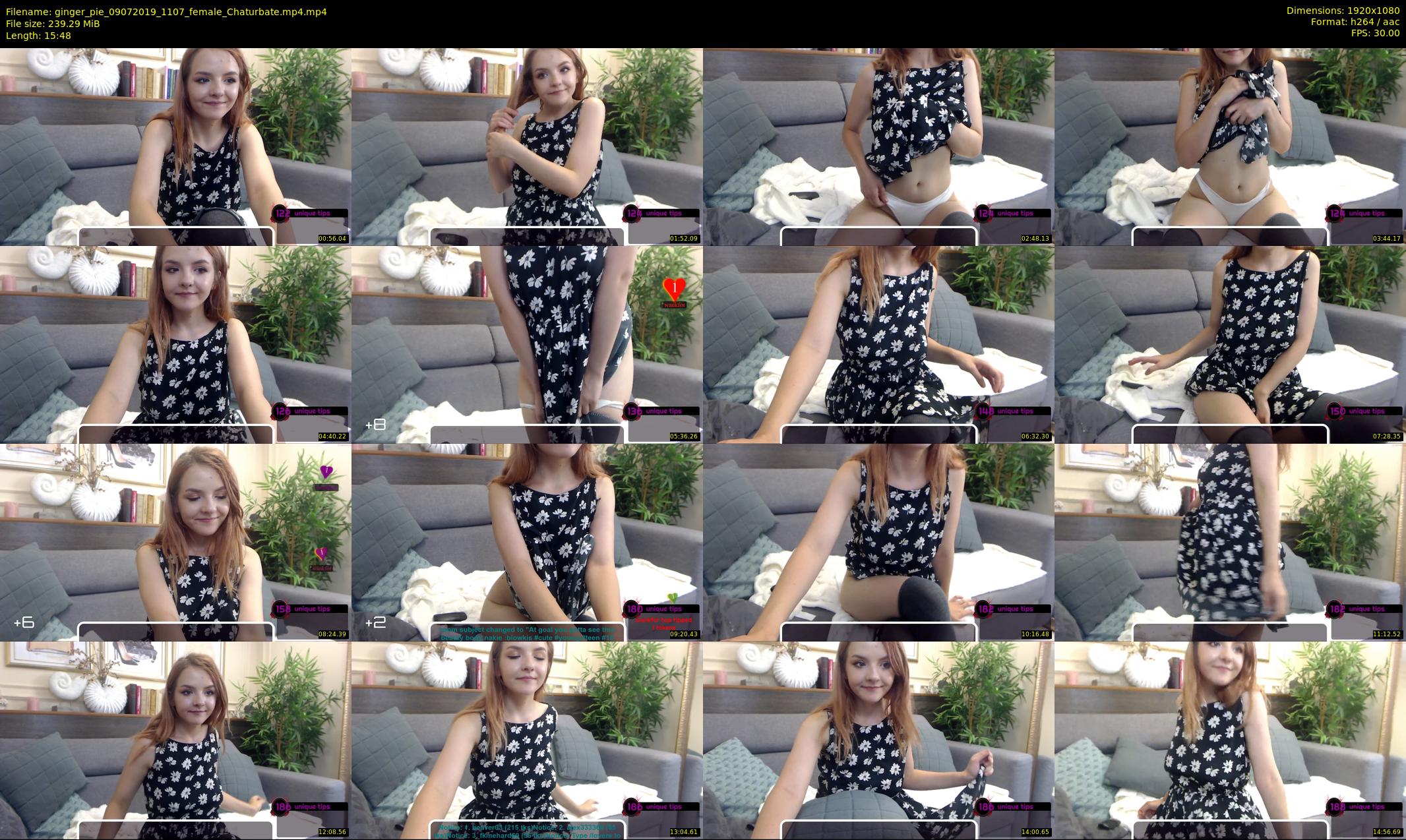 ginger_pie — 16 minute Chaturbate female cam show recording, 1080p, Jul 9, 2019