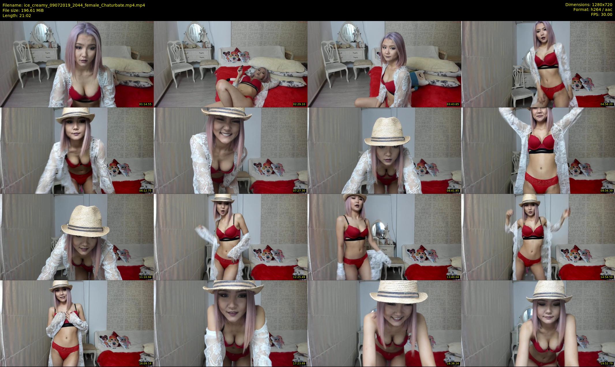 ice_creamy — 22 minute Chaturbate female cam show recording, 720p, Jul 9, 2019
