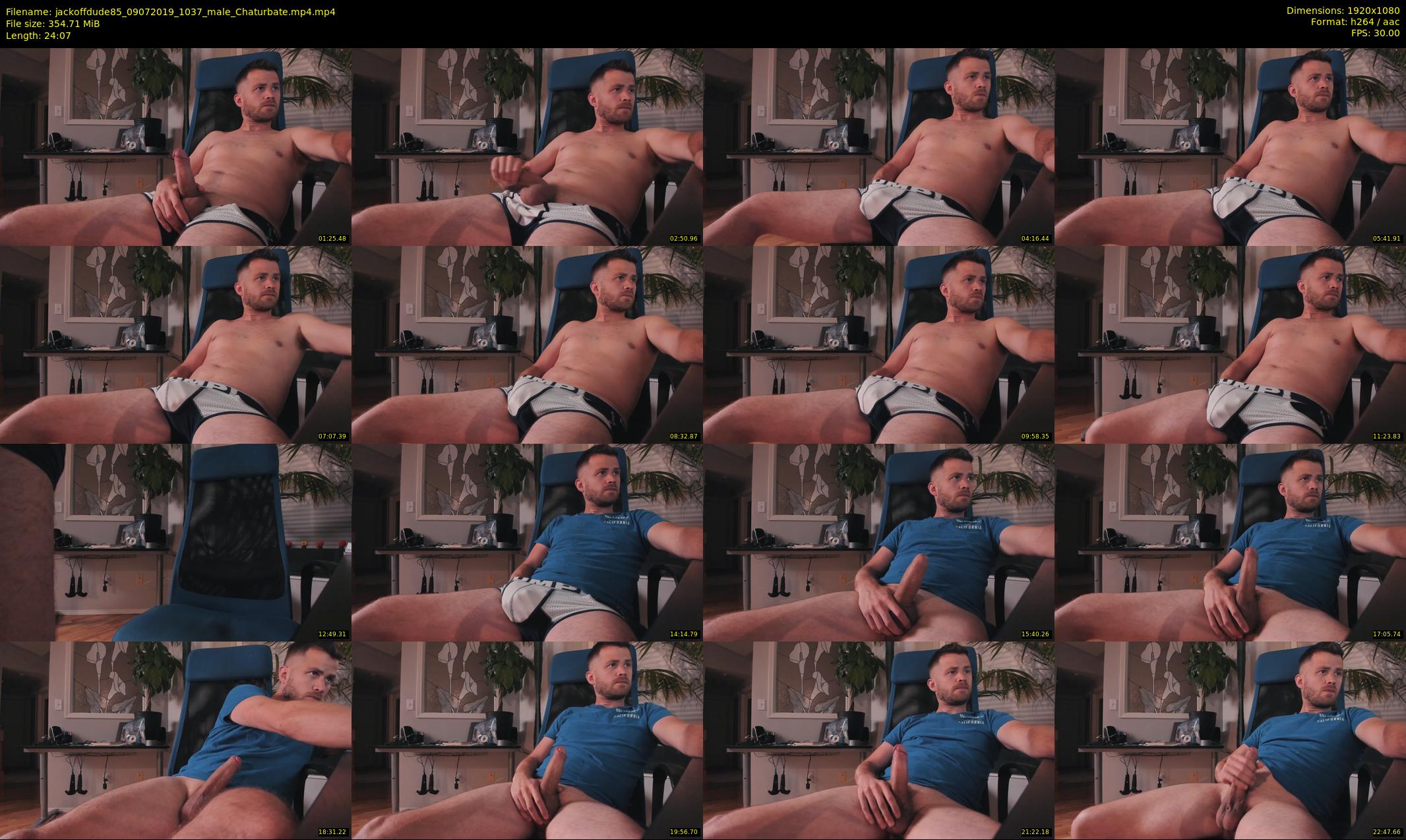 jackoffdude85 — 25 minute Chaturbate male cam show recording, 1080p, Jul 9, 2019