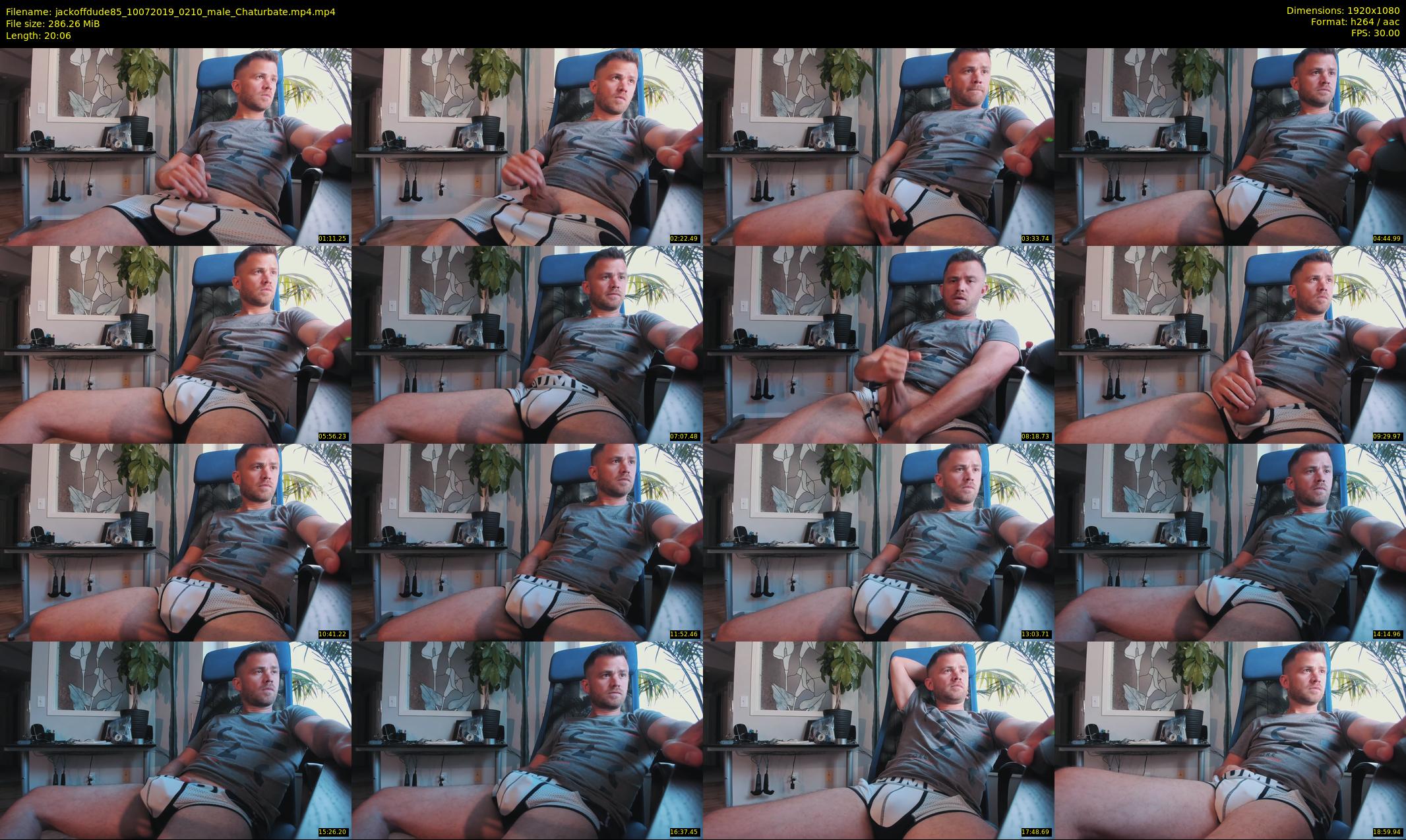jackoffdude85 — 21 minute Chaturbate male cam show recording, 1080p, Jul 10, 2019