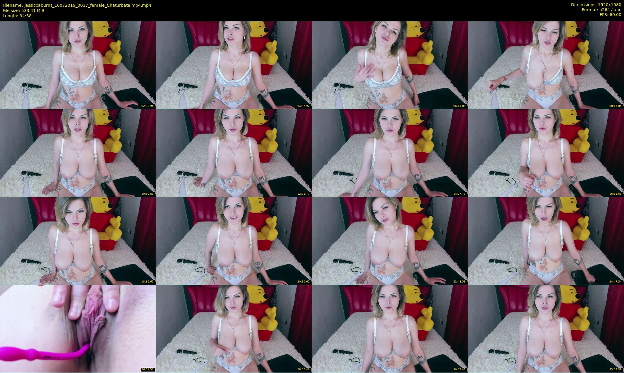 jessiccaburns — 35 minute Chaturbate female cam show recording, 1080p, Jul 10, 2019