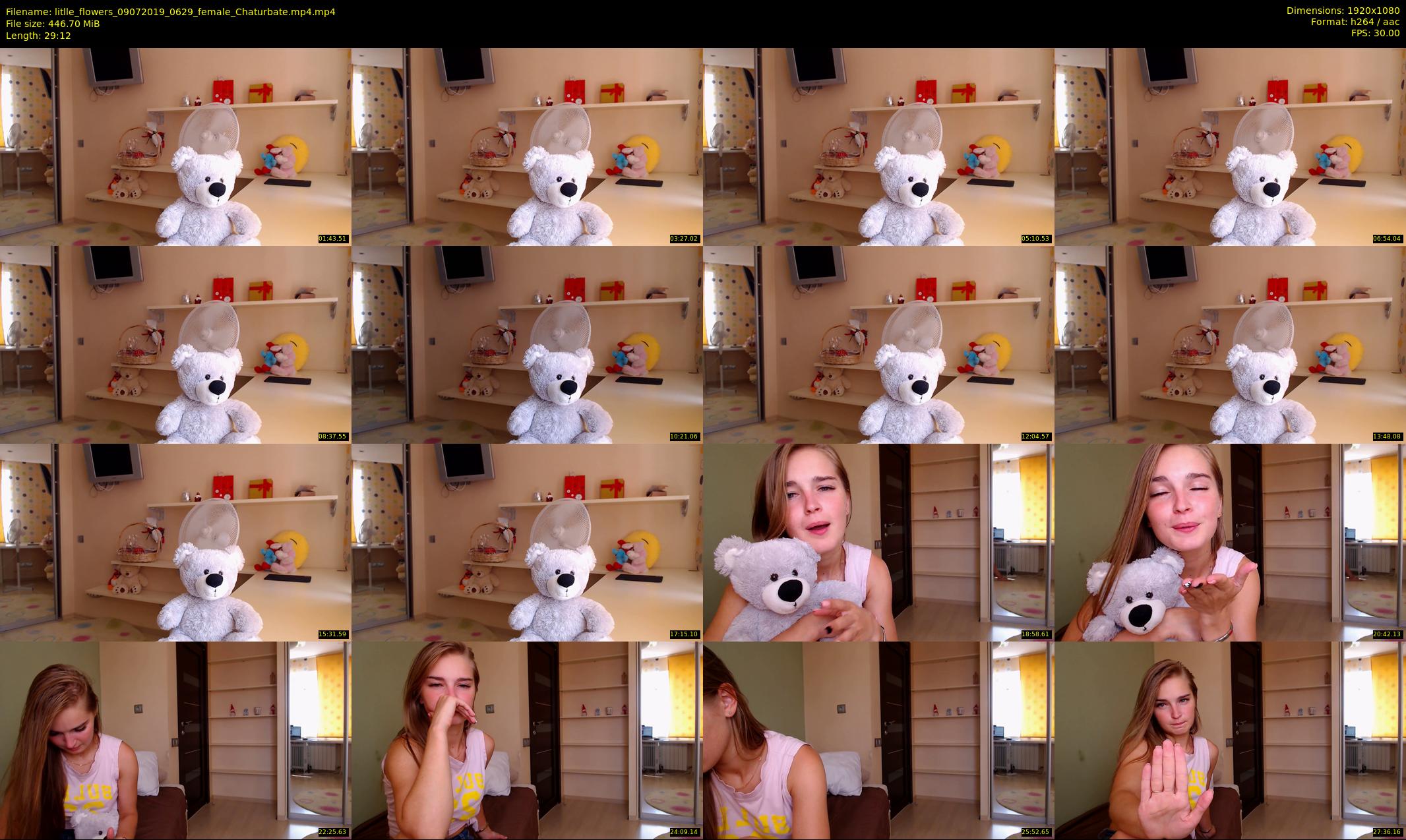 litlle_flowers — 30 minute Chaturbate female cam show recording, 1080p, Jul 9, 2019