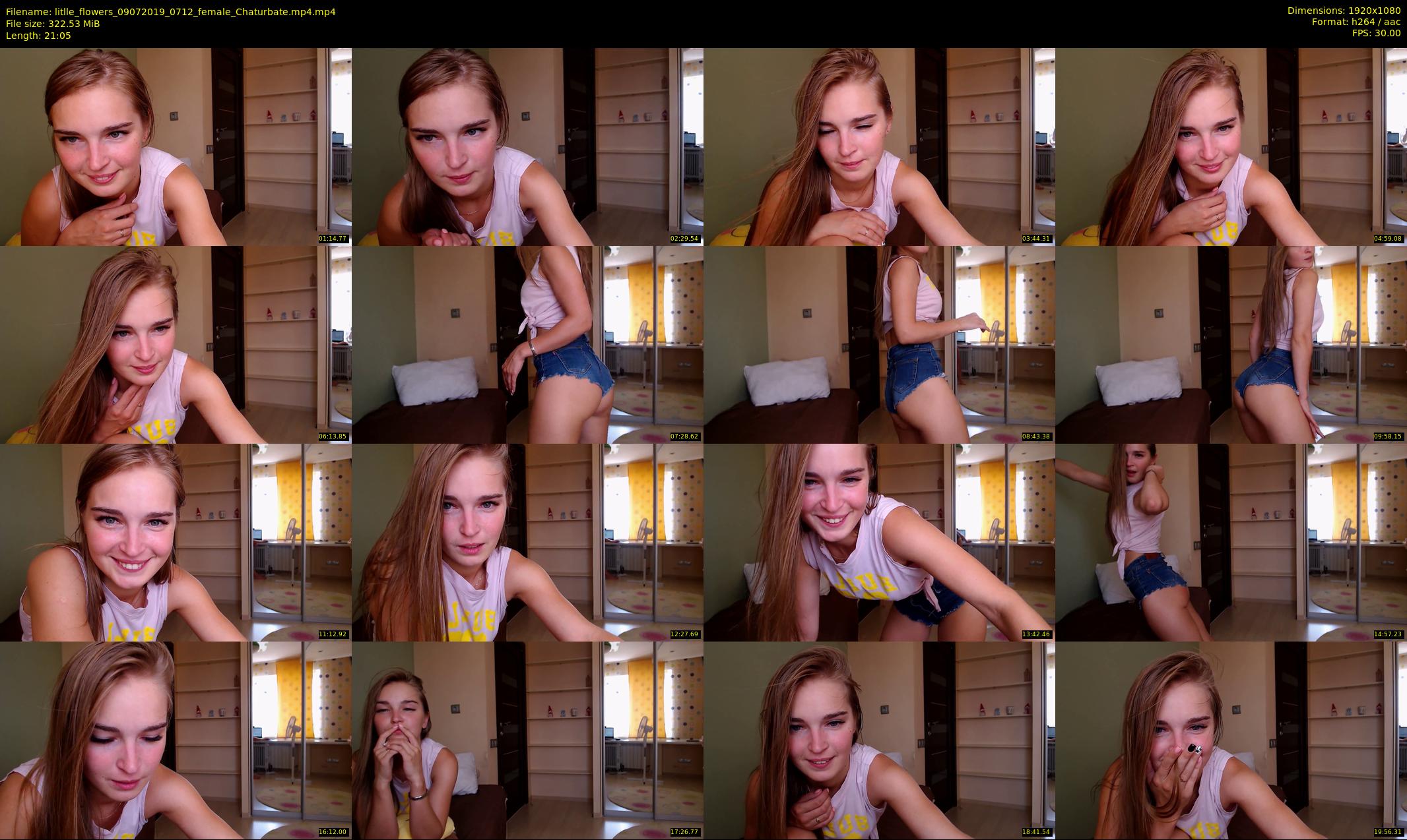 litlle_flowers — 22 minute Chaturbate female cam show recording, 1080p, Jul 9, 2019