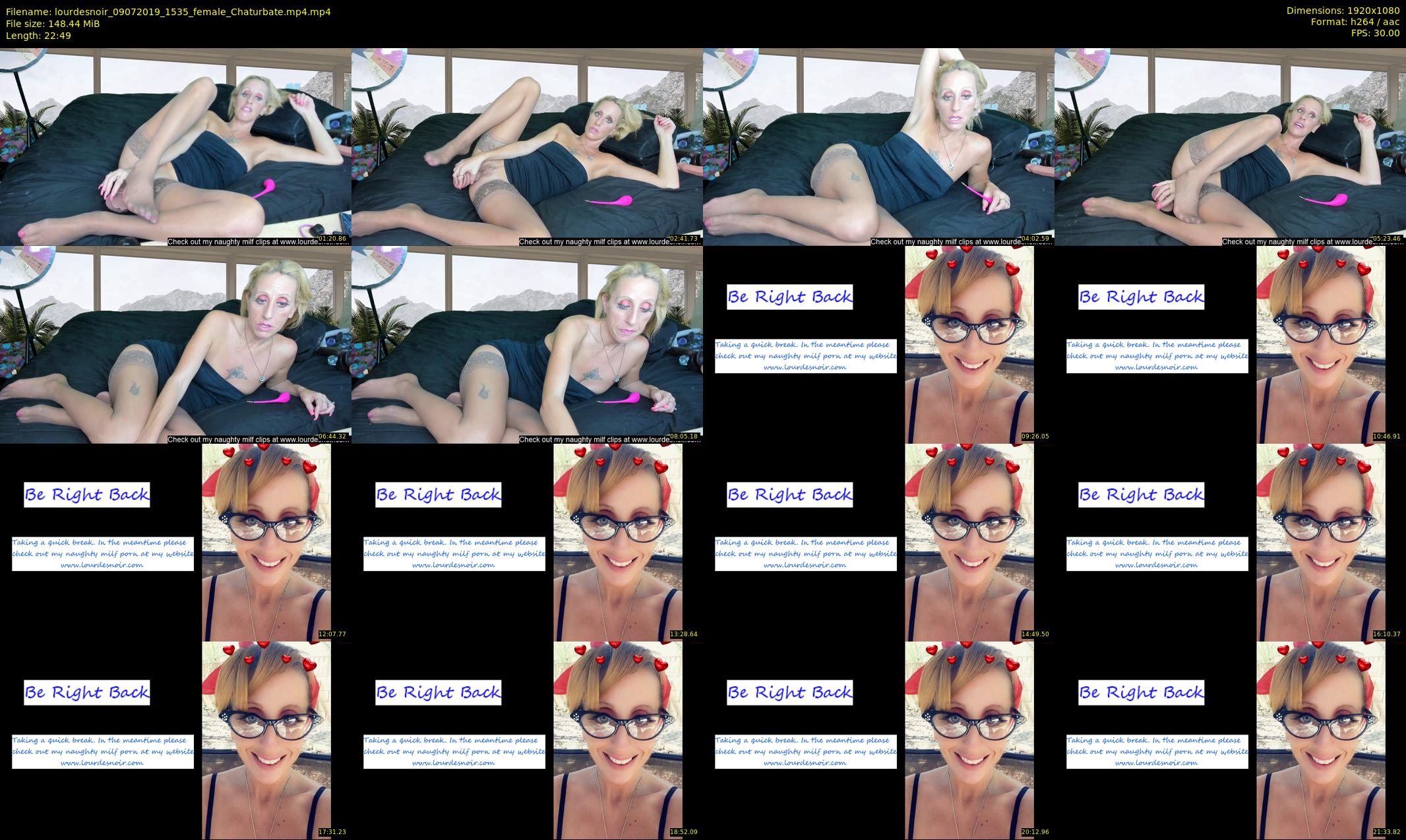 lourdesnoir — 23 minute Chaturbate female cam show recording, 1080p, Jul 9, 2019