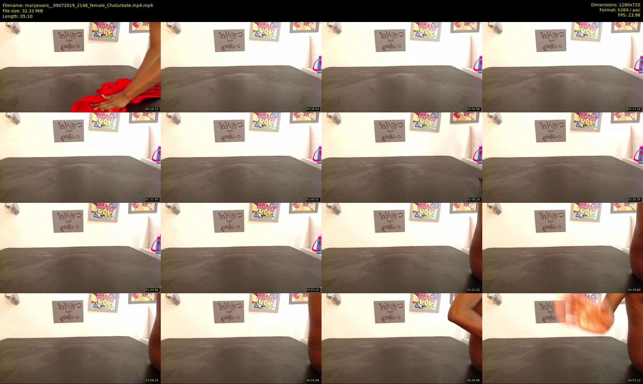 maryevans_ — 6 minute Chaturbate female cam show recording, 720p, Jul 9, 2019